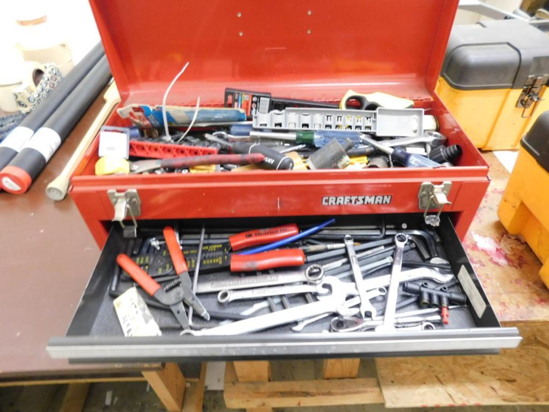 LOT: Craftsman 3-Drawer Tool Box with Top Storage, with Contents (LOCATED IN ST. AUGUSTA, MN.) - Image 2 of 4