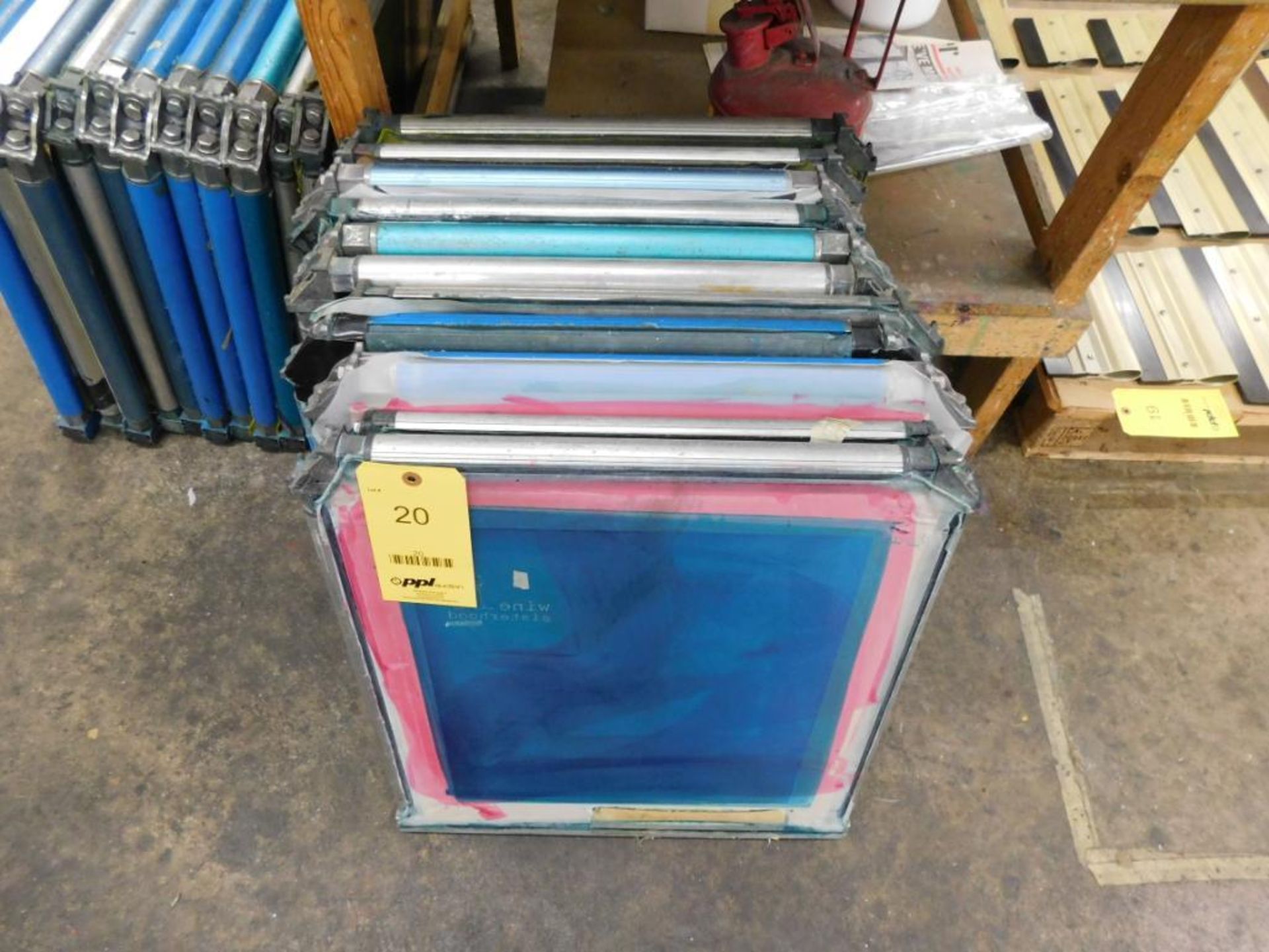 LOT: (11) Aluminum Screen Printing Frames (LOCATED IN ST. AUGUSTA, MN.)