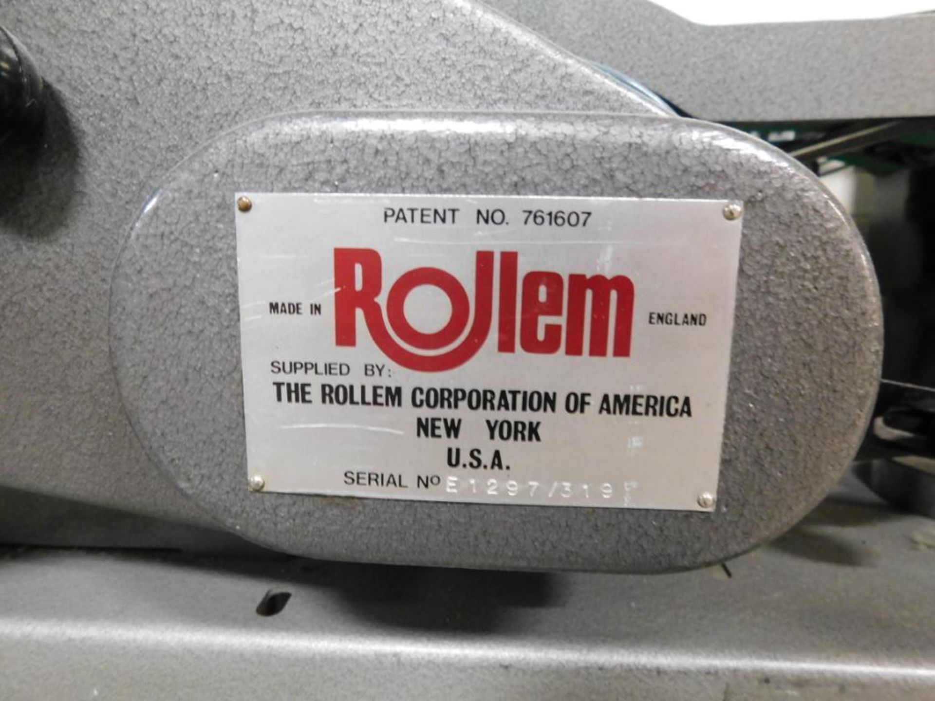 Rollem Creaser/Scorer Model E1297/319 (LOCATED IN BLOOMINGTON, MN.) - Image 3 of 3