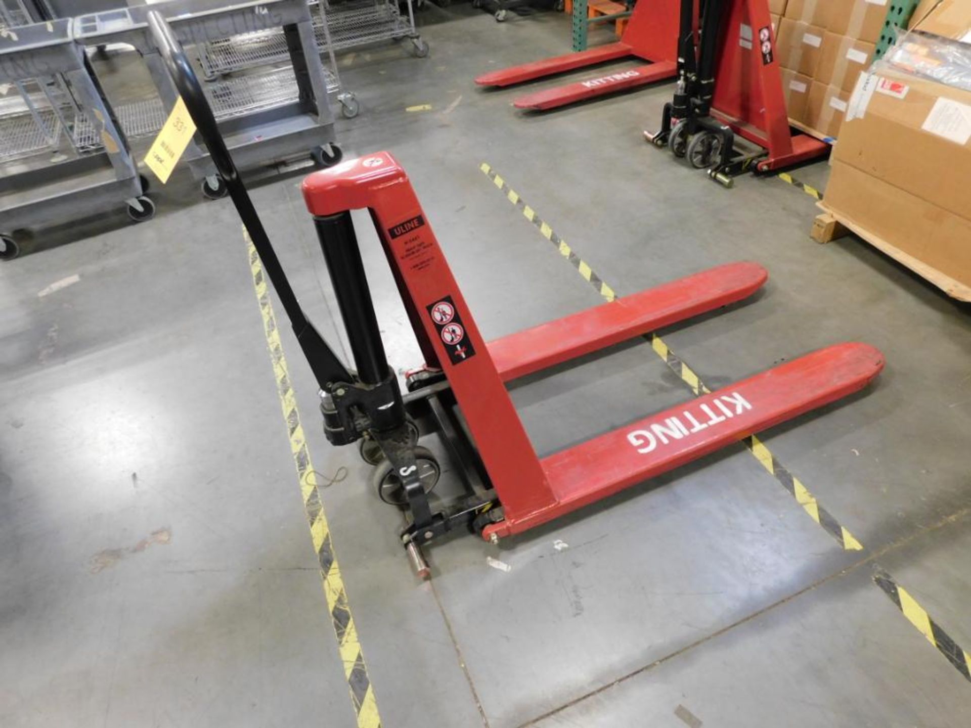 Uline 3000 lb. Heavy Duty Scissor Lift Truck Model H-5441 (LOCATED IN MINNEAPOLIS, MN.)