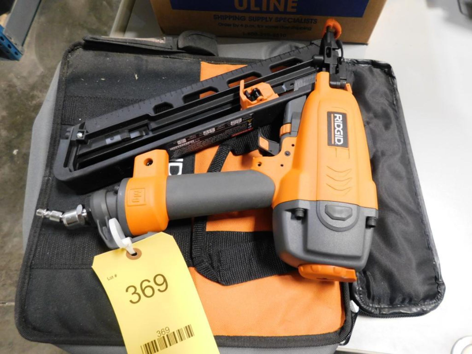 Ridgid Angled Finish Nailer Model RZ50AFA, S/N AW101185381 (LOCATED IN MINNEAPOLIS, MN.)