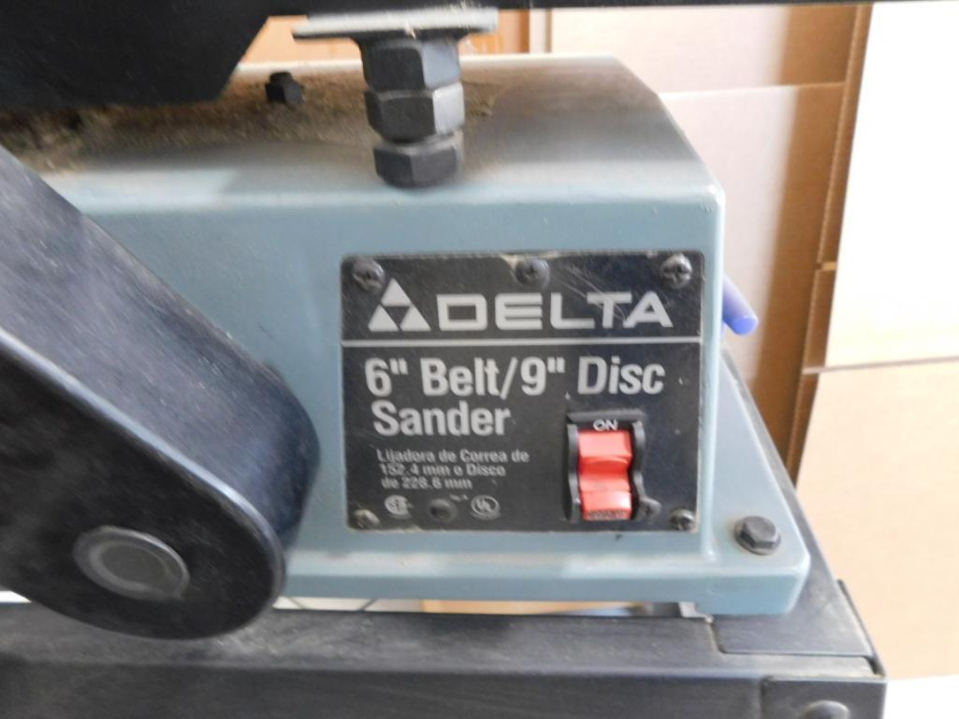 Delta 6 in. Belt / 9 in. Disc Sander Model 31-695, S/N P9816, 1 HP (LOCATED IN ST. AUGUSTA, MN.) - Image 4 of 4