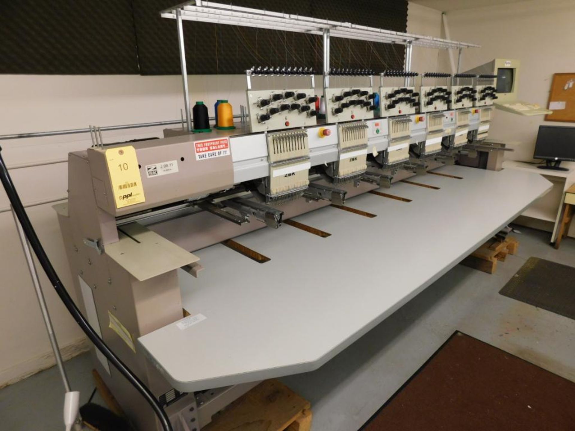 Z SK Embroidery Machine Model J0611, S/N 25490 (1998) (LOCATED IN ST. AUGUSTA, MN.) - Image 2 of 7