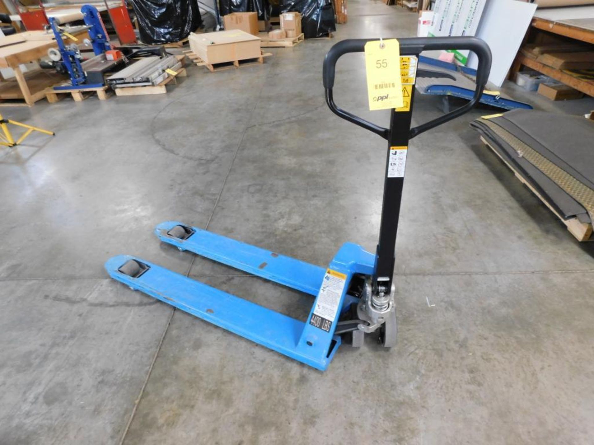 Uline 4400 lb. Quick-Lift Narrow Pallet Jack Model H-3762 (LOCATED IN ST. AUGUSTA, MN.)