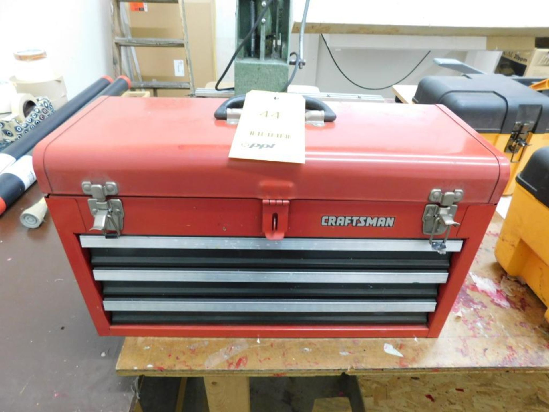 LOT: Craftsman 3-Drawer Tool Box with Top Storage, with Contents (LOCATED IN ST. AUGUSTA, MN.)