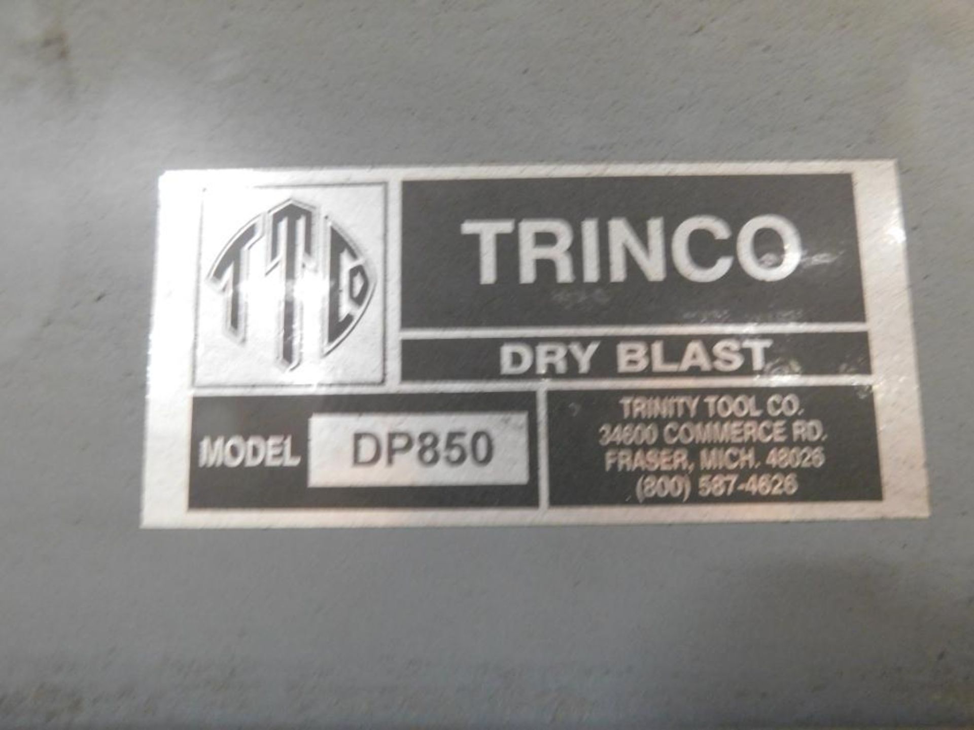 Trinco Media Blaster Model 48X36, S/N 159395-4, 48 in. Wide x 36 in. High x 36 in. Deep Chamber, - Image 6 of 6