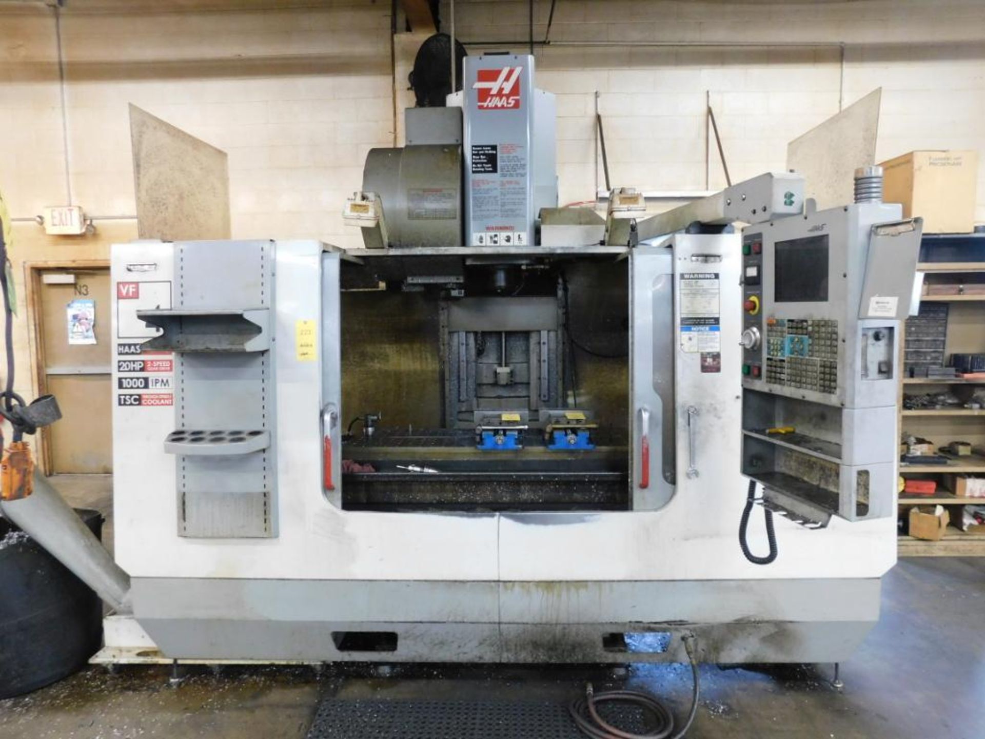 Haas CNC Vertical Machining Center Model VF-4B, S/N 38469 (2004), 50 in. X-Travel, 20 in. Y-