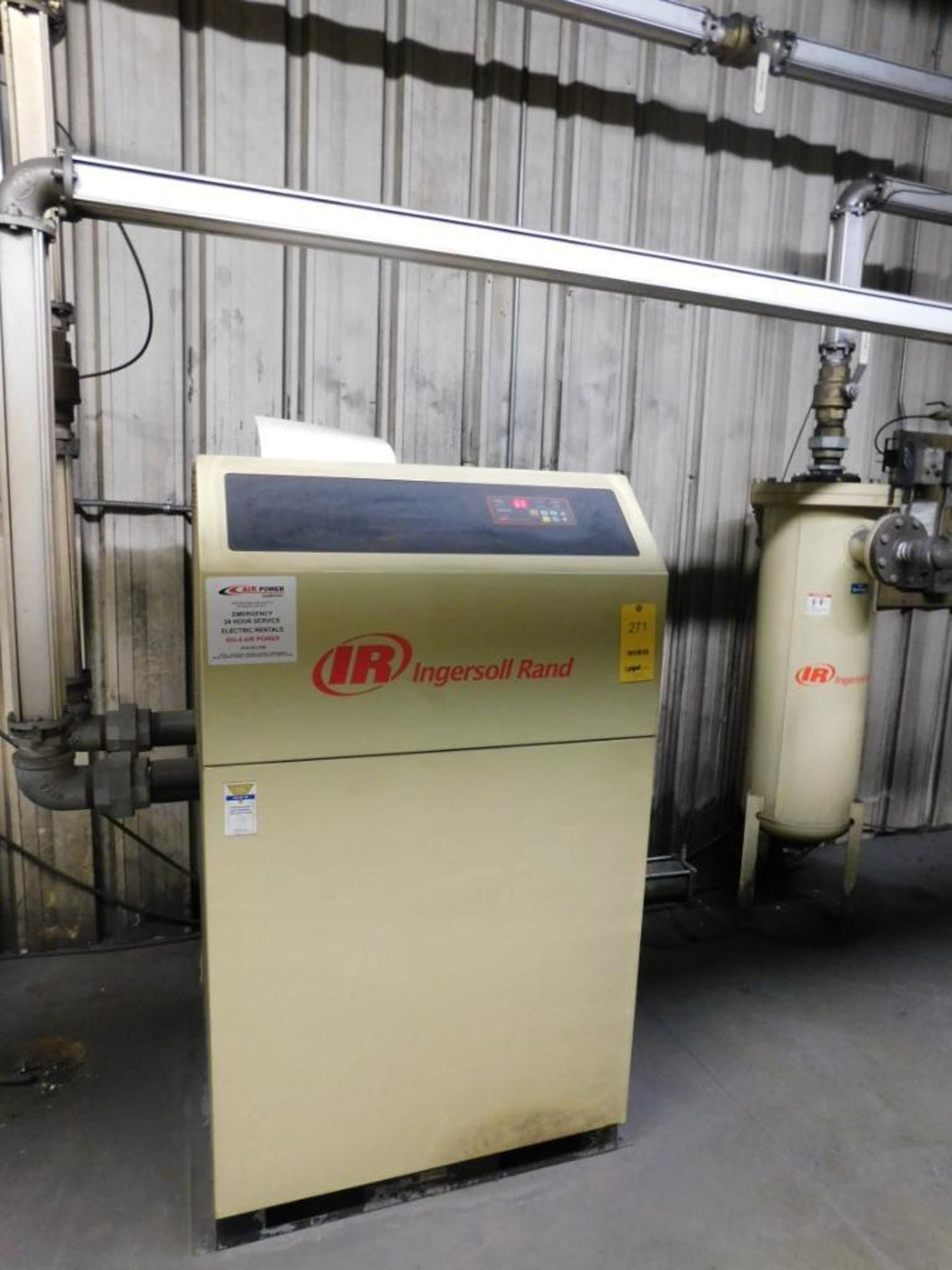 Ingersoll Rand Refrigerated Air Dryer Model NVC700A400, S/N 309312, 700 SCFM, Touch Pad Controls