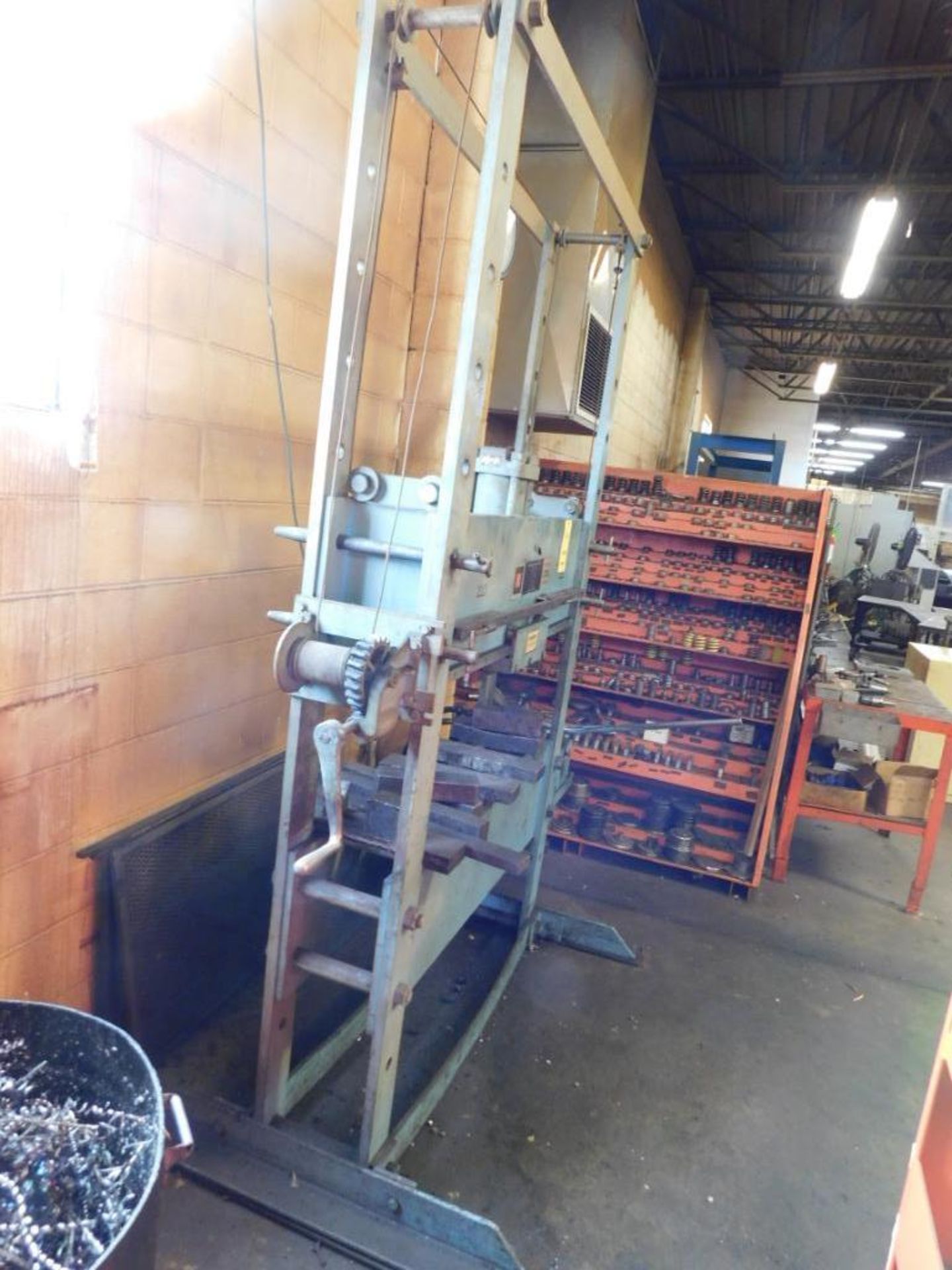 Owatonna 75 Ton H-Frame Shop Press, 45 in. Between Uprights, Cable Z-Adjustment - Image 2 of 3