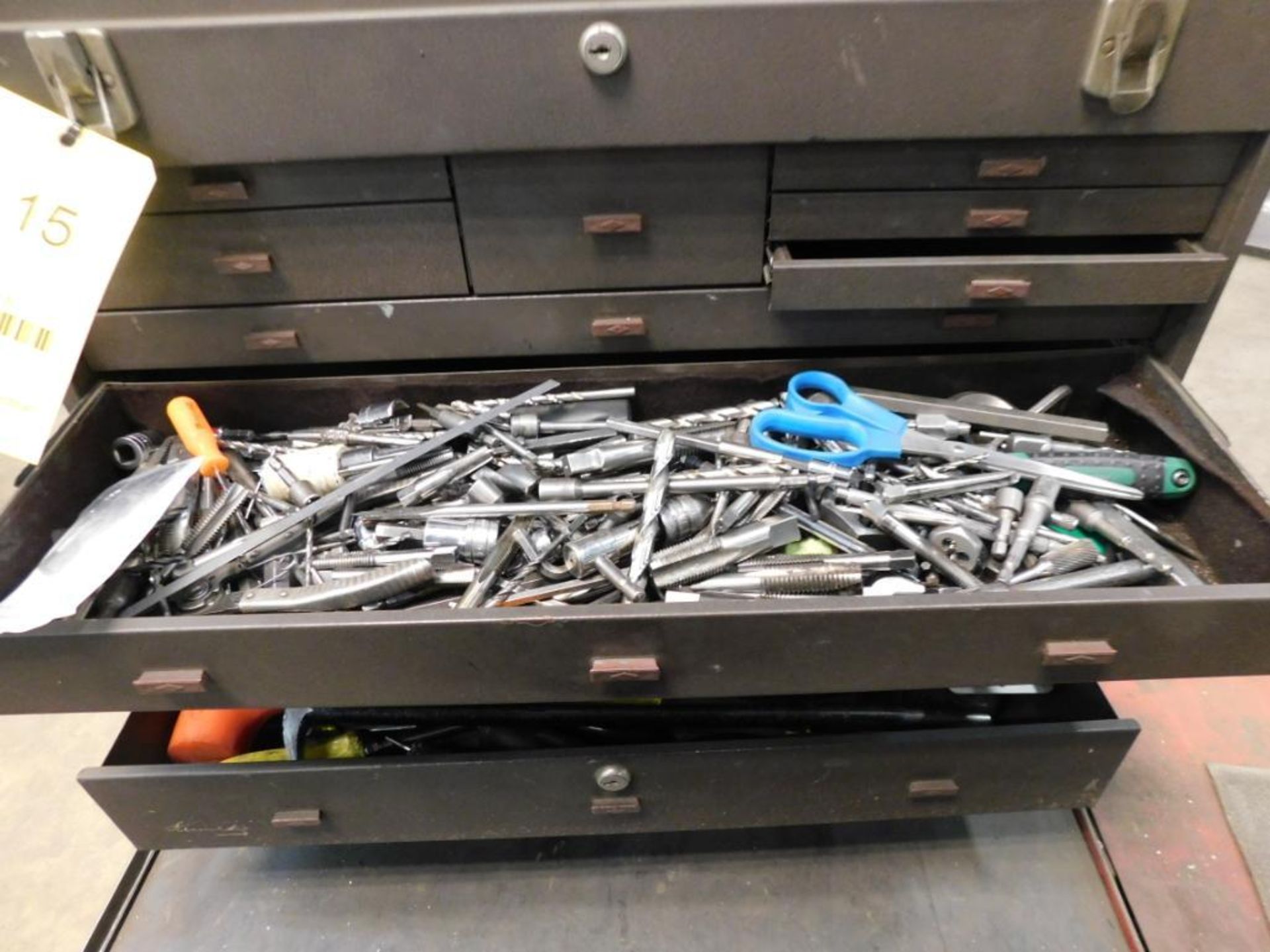 LOT: Portable 7-Drawer Tool Chest with Contents of Screw Drivers, Sockets, Wrenches, Hammers, - Image 4 of 5