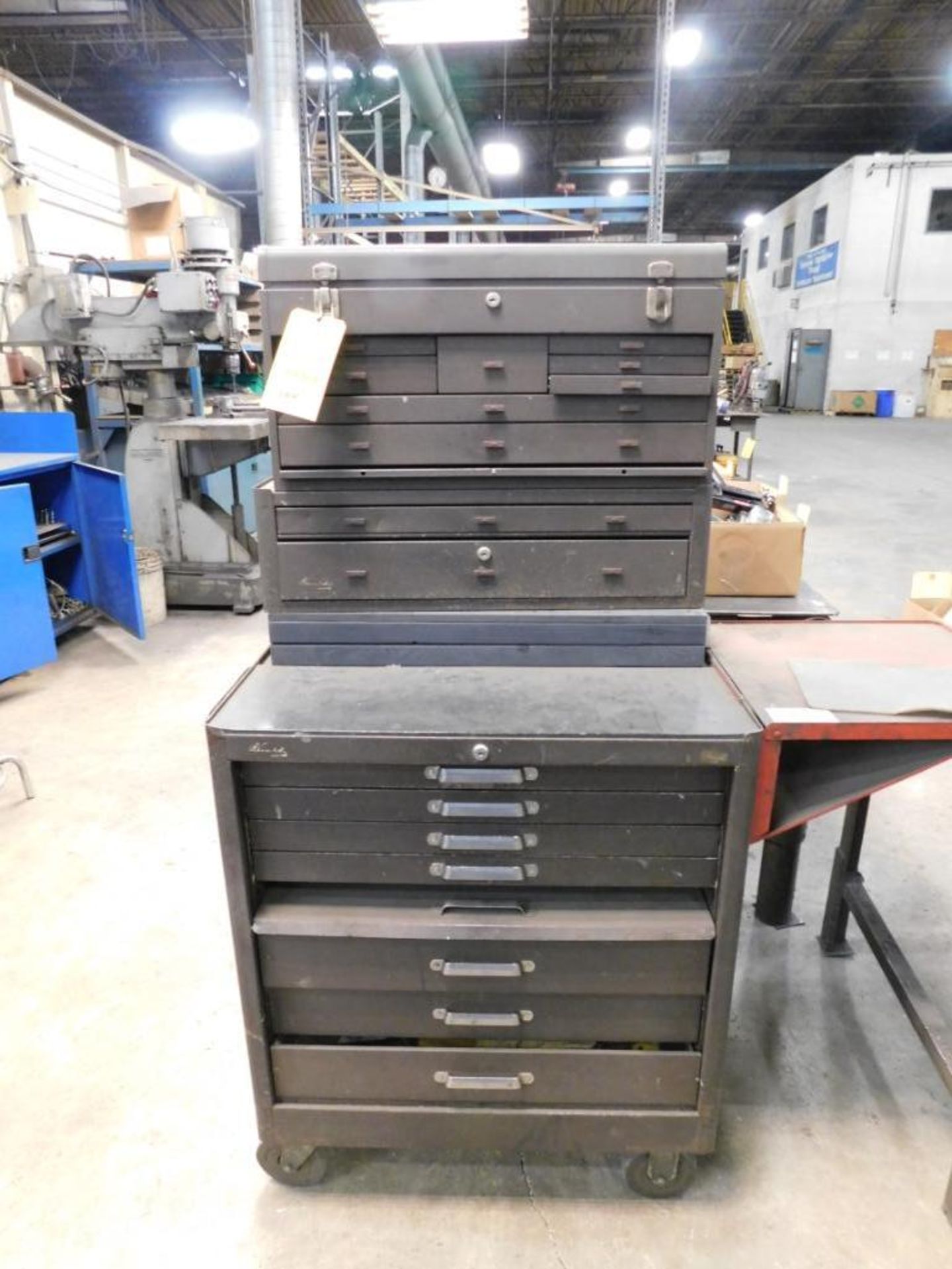 LOT: Portable 7-Drawer Tool Chest with Contents of Screw Drivers, Sockets, Wrenches, Hammers,