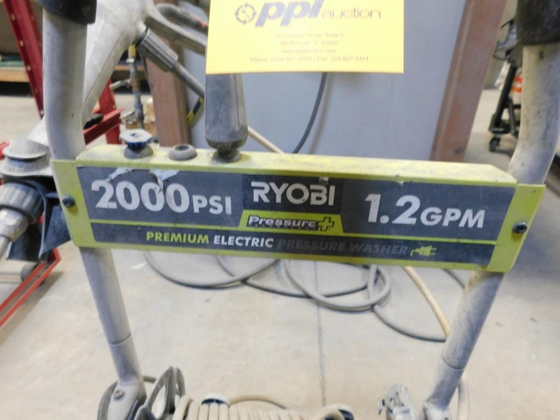 Ryobi Premium Electric Pressure Washer, 2000 PSI, with Hose Reel - Image 2 of 2