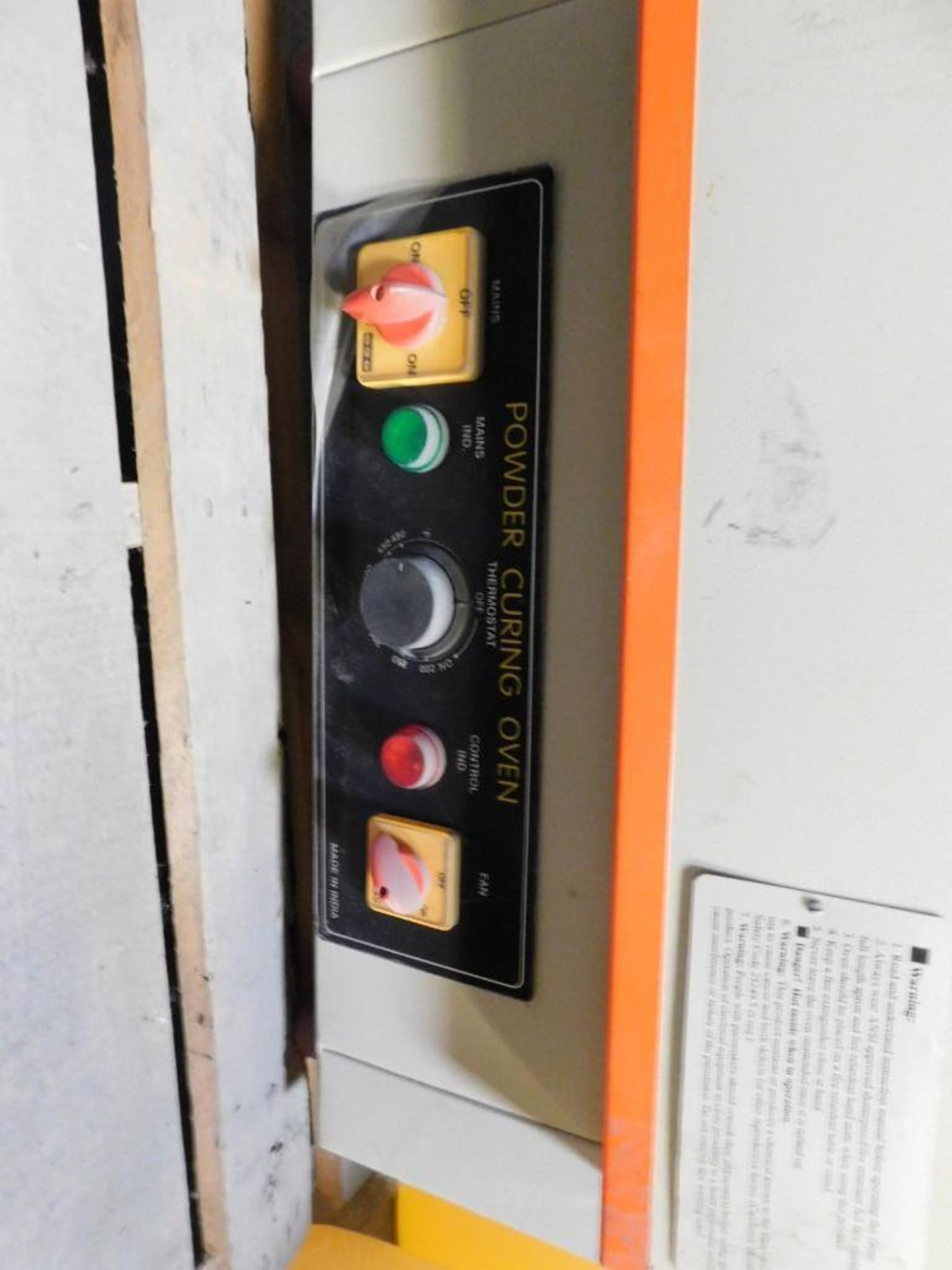 Chicago Electric Powder Curing Oven Model 46300, 110 Volt, 480 Degree F Capacity - Image 2 of 3