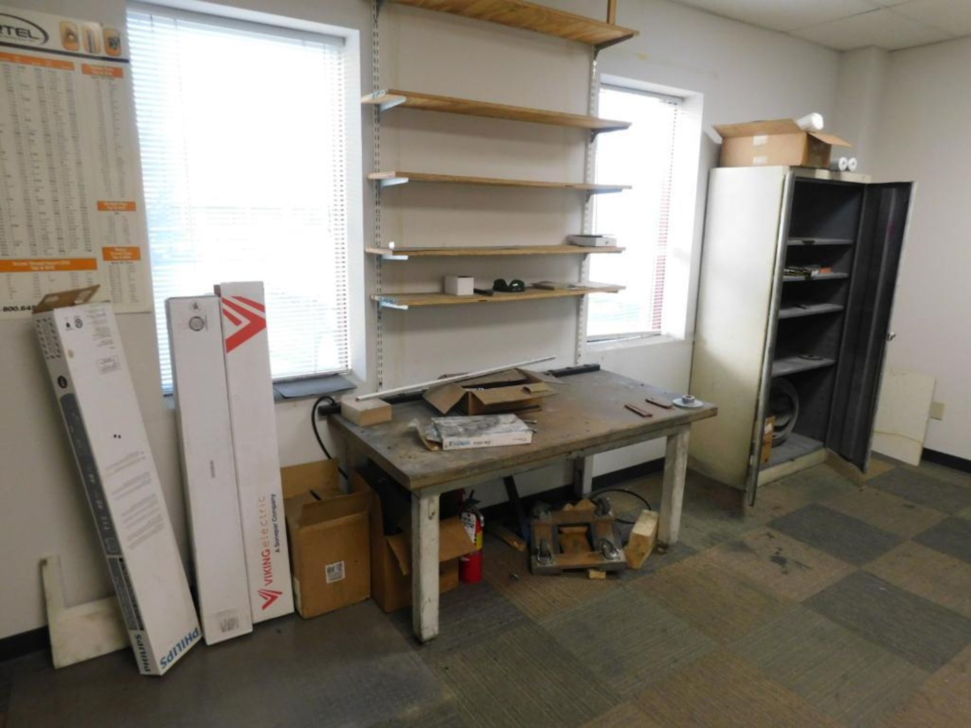 LOT: Contents of Supply Room including Assorted Hardware, Spare Parts, Electrical Supplies, (2) - Image 3 of 3