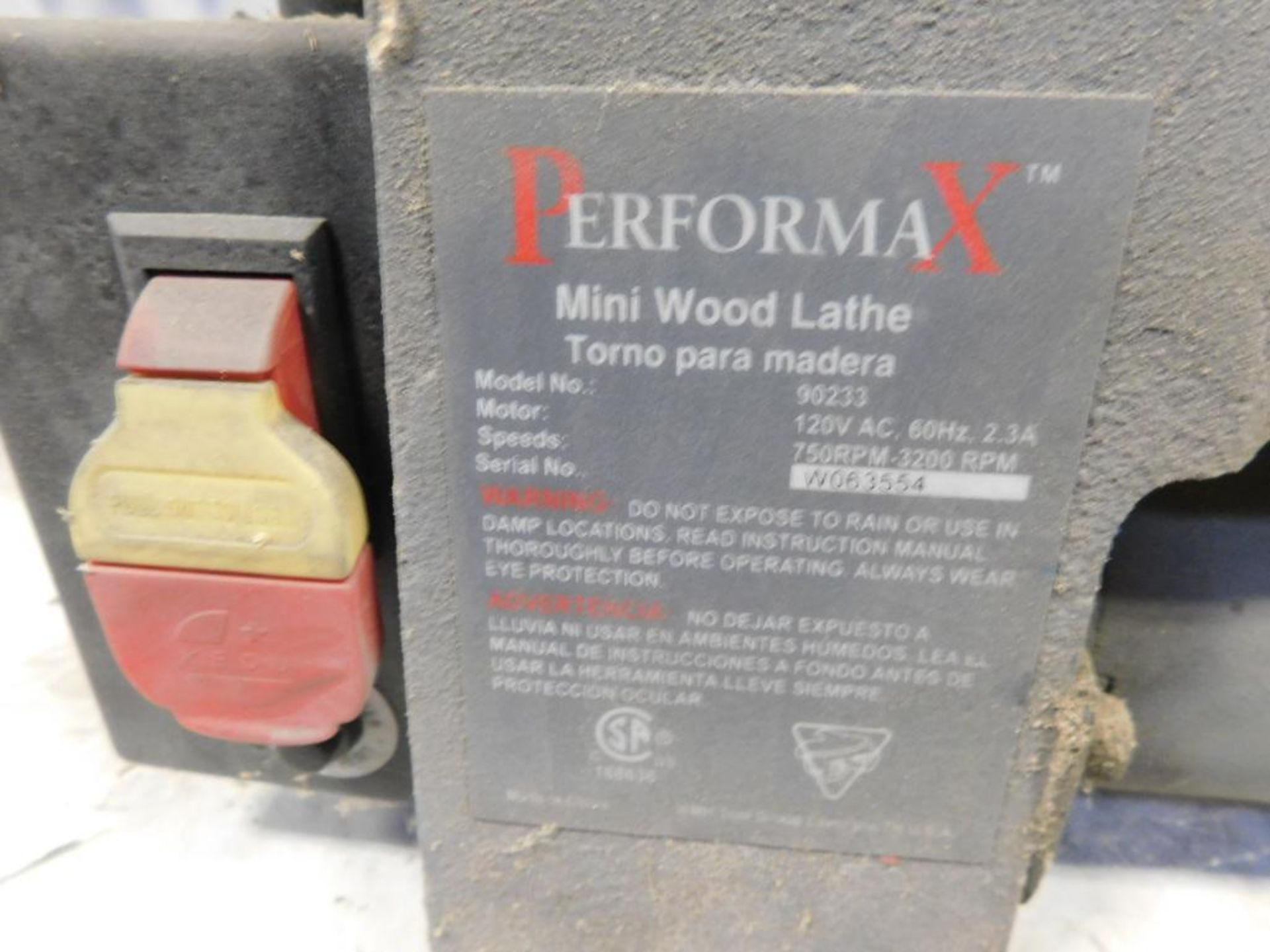 Performax 12 in. Mini Wood Lathe - Image 2 of 2