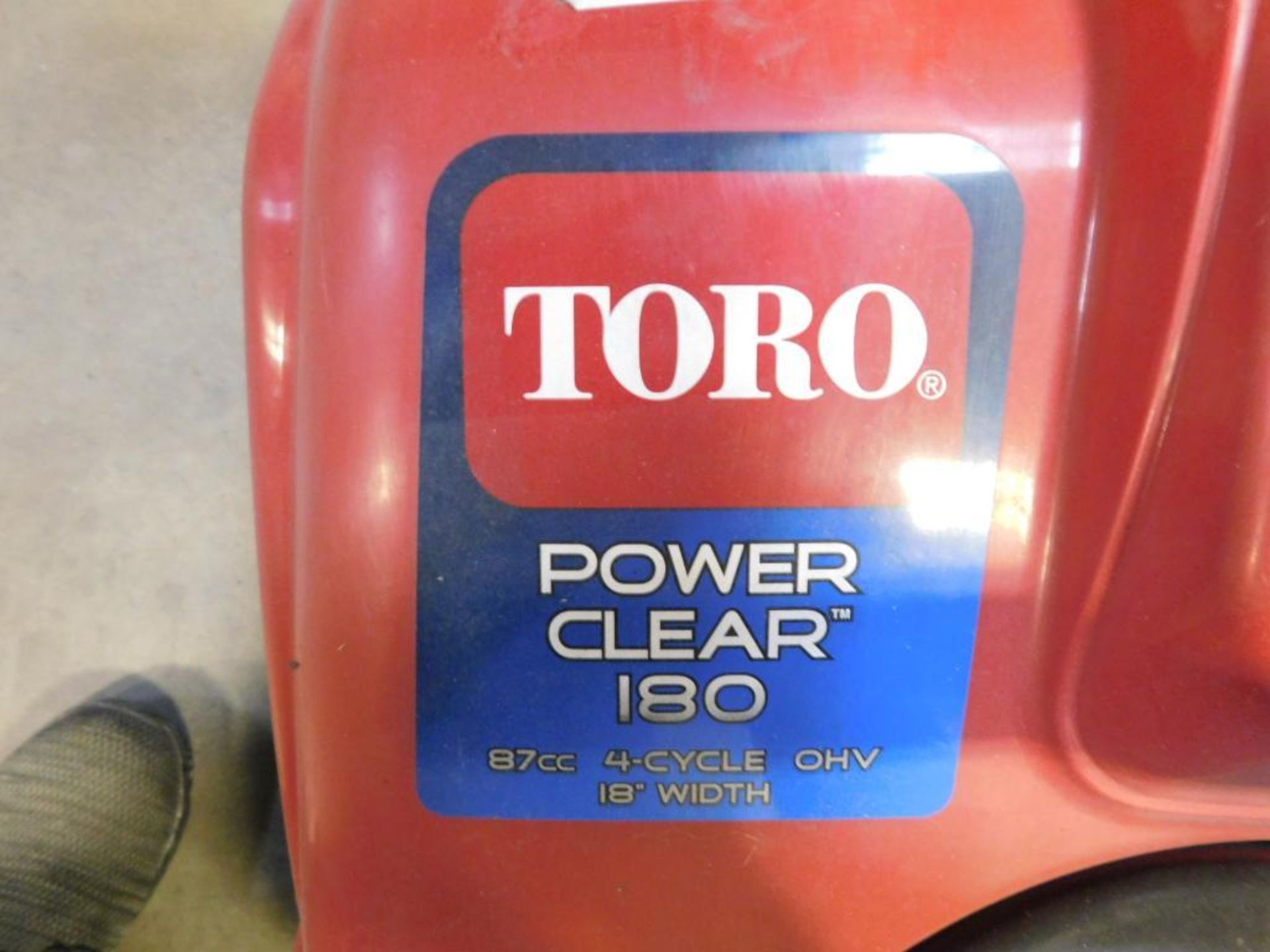 Toro Power Clear 180 Snow Thrower Model 38272, S/N 310005958 - Image 2 of 2
