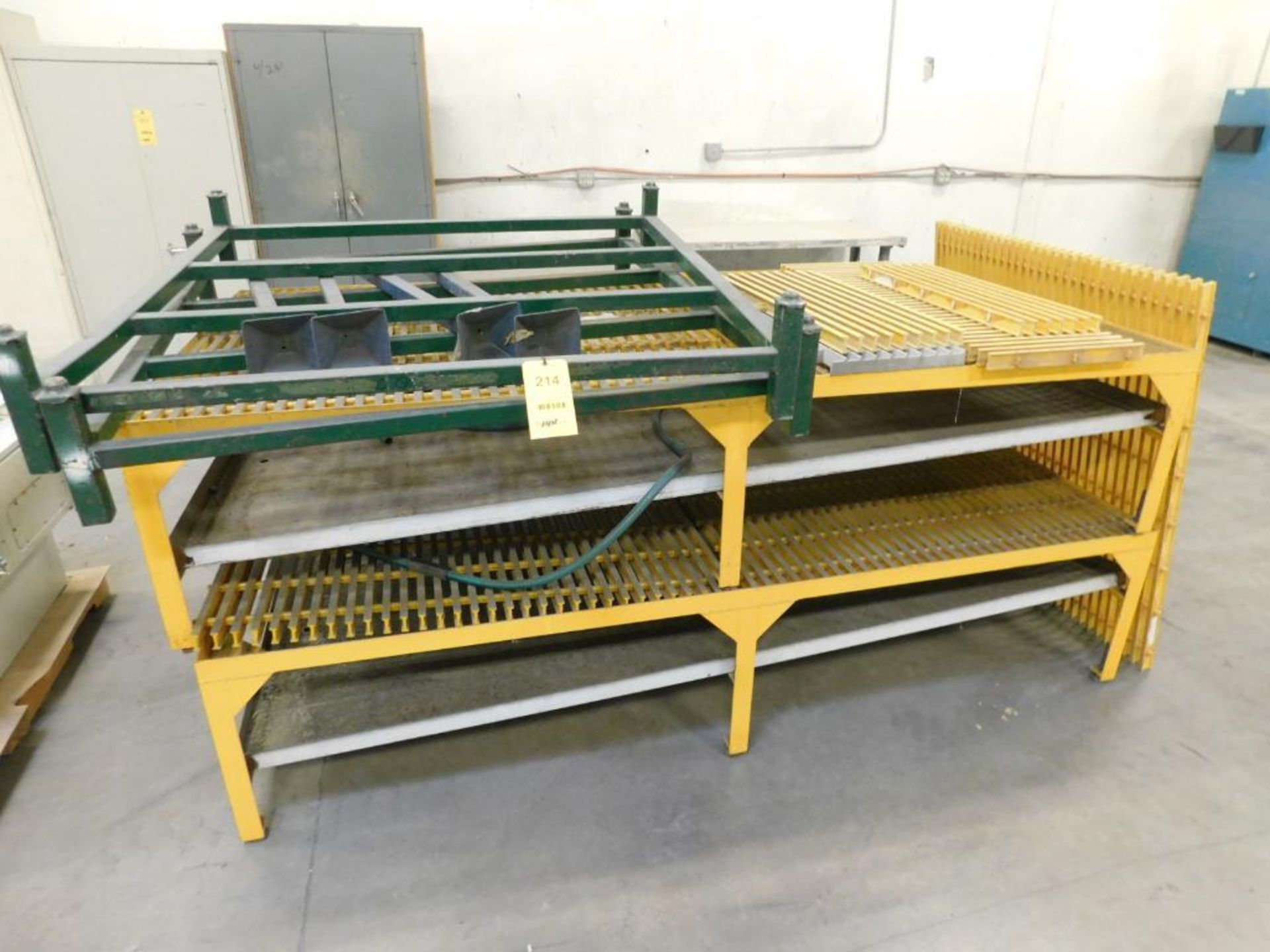 LOT: (2) Metal Platforms, Stackable Material Rack