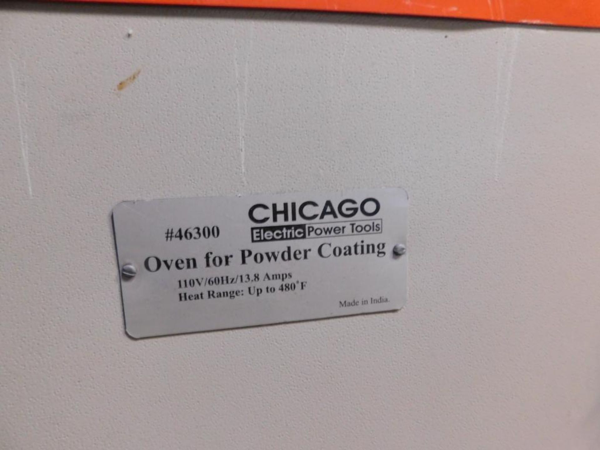 Chicago Electric Powder Curing Oven Model 46300, 110 Volt, 480 Degree F Capacity - Image 3 of 3