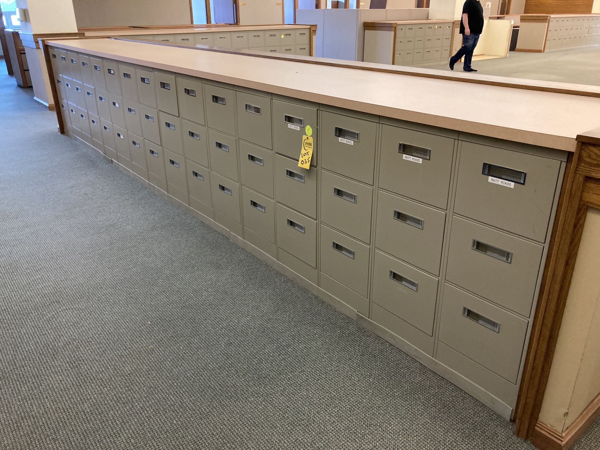 (16) steel 3 drawer file cabinets