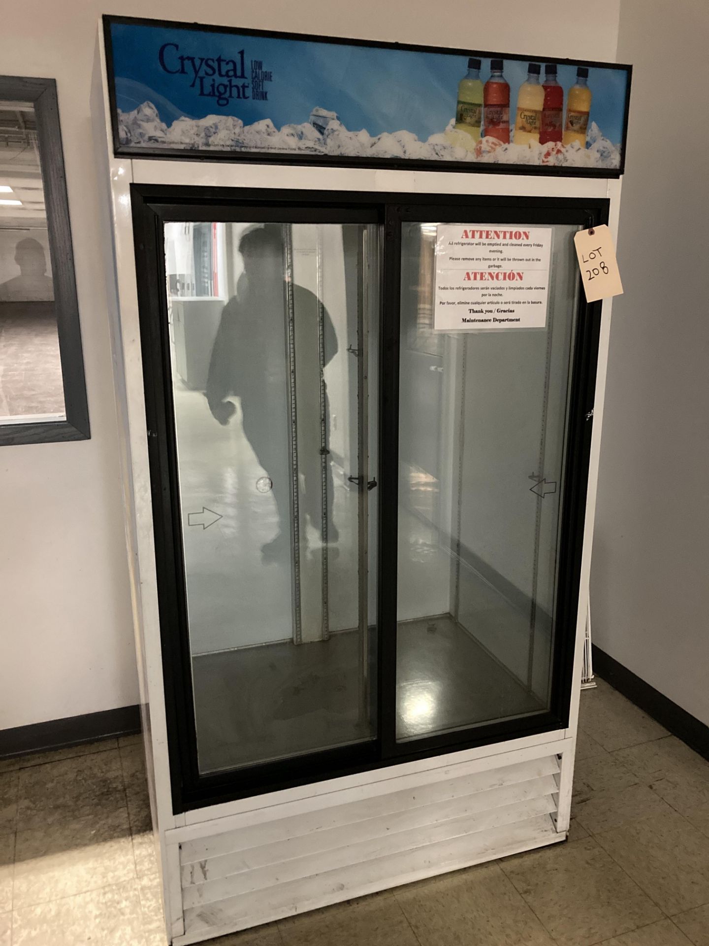 Commercial glass door beverage refridgerator