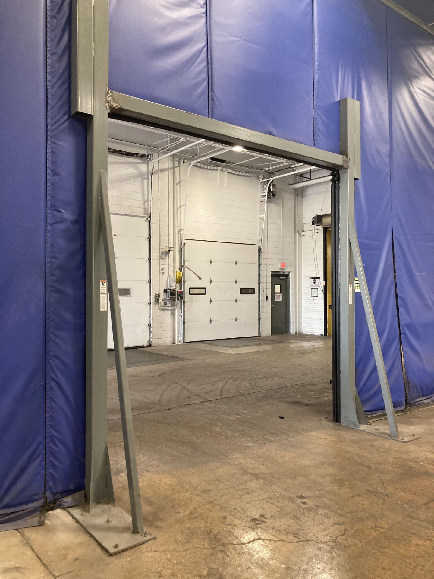 Fast Track high speed roll up door and frame work, 120" x 120" opening - video available