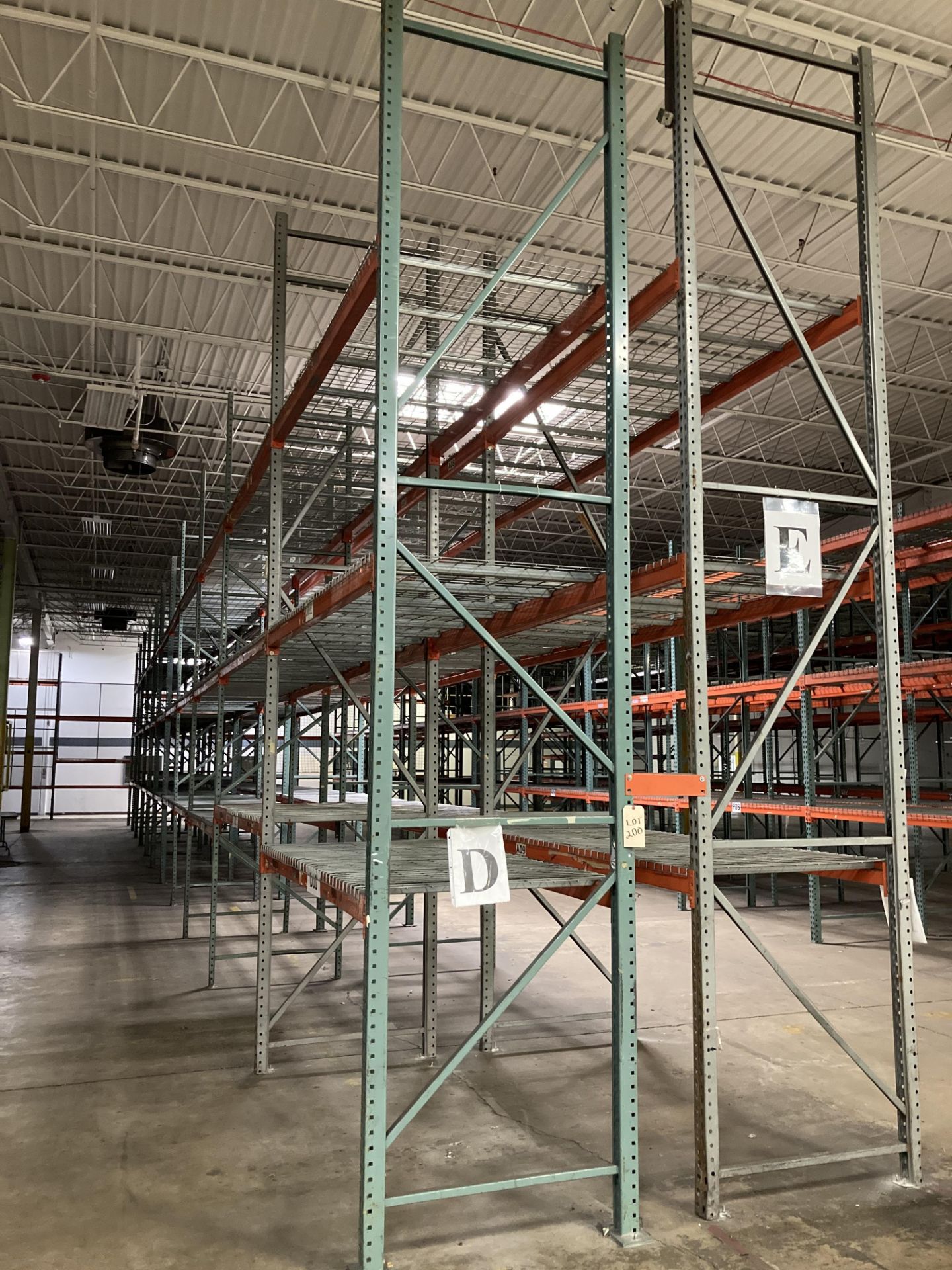 (22) sections of pallet racking