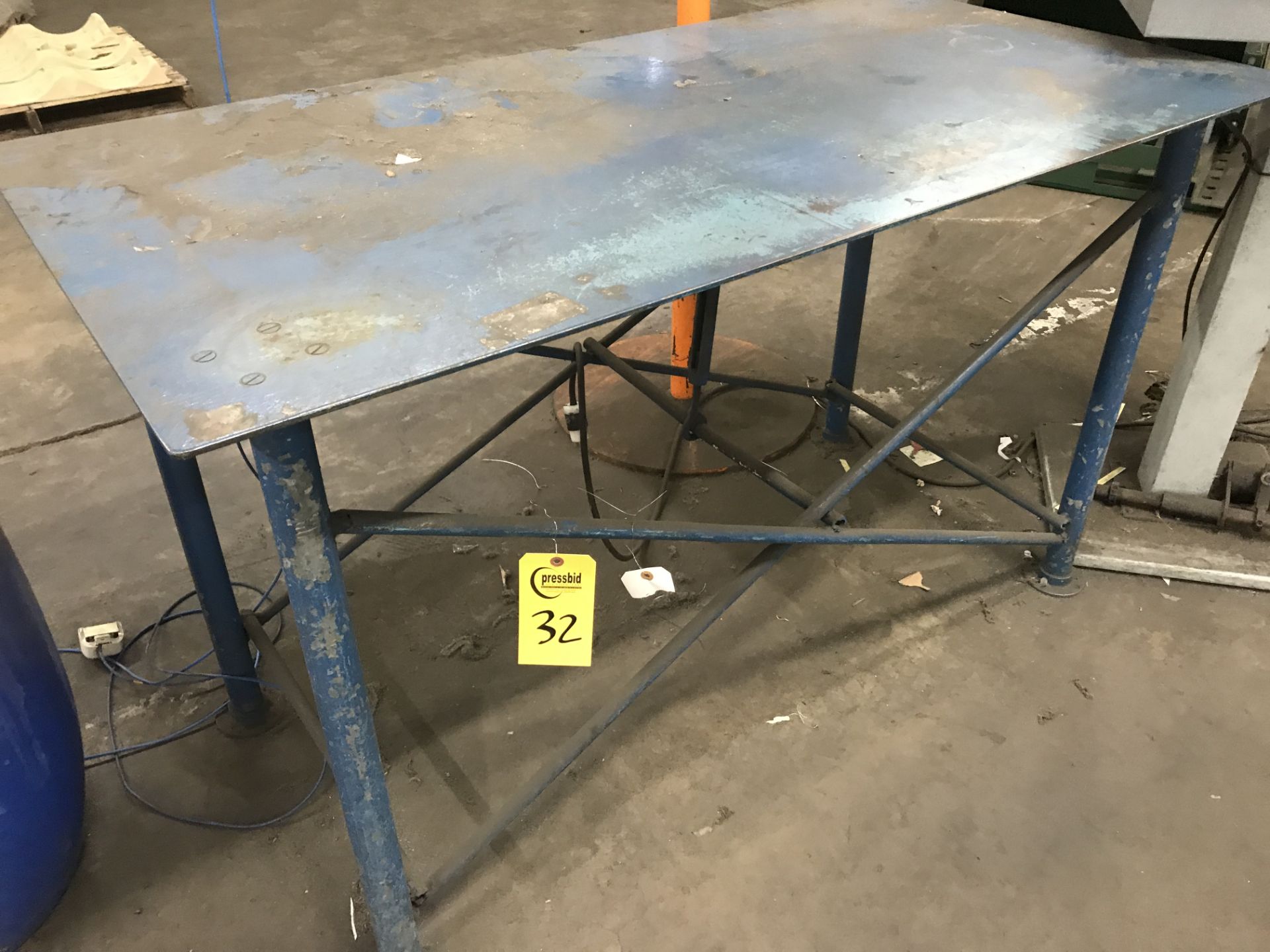 Steel Table, 5'Lx3'Wx3'H