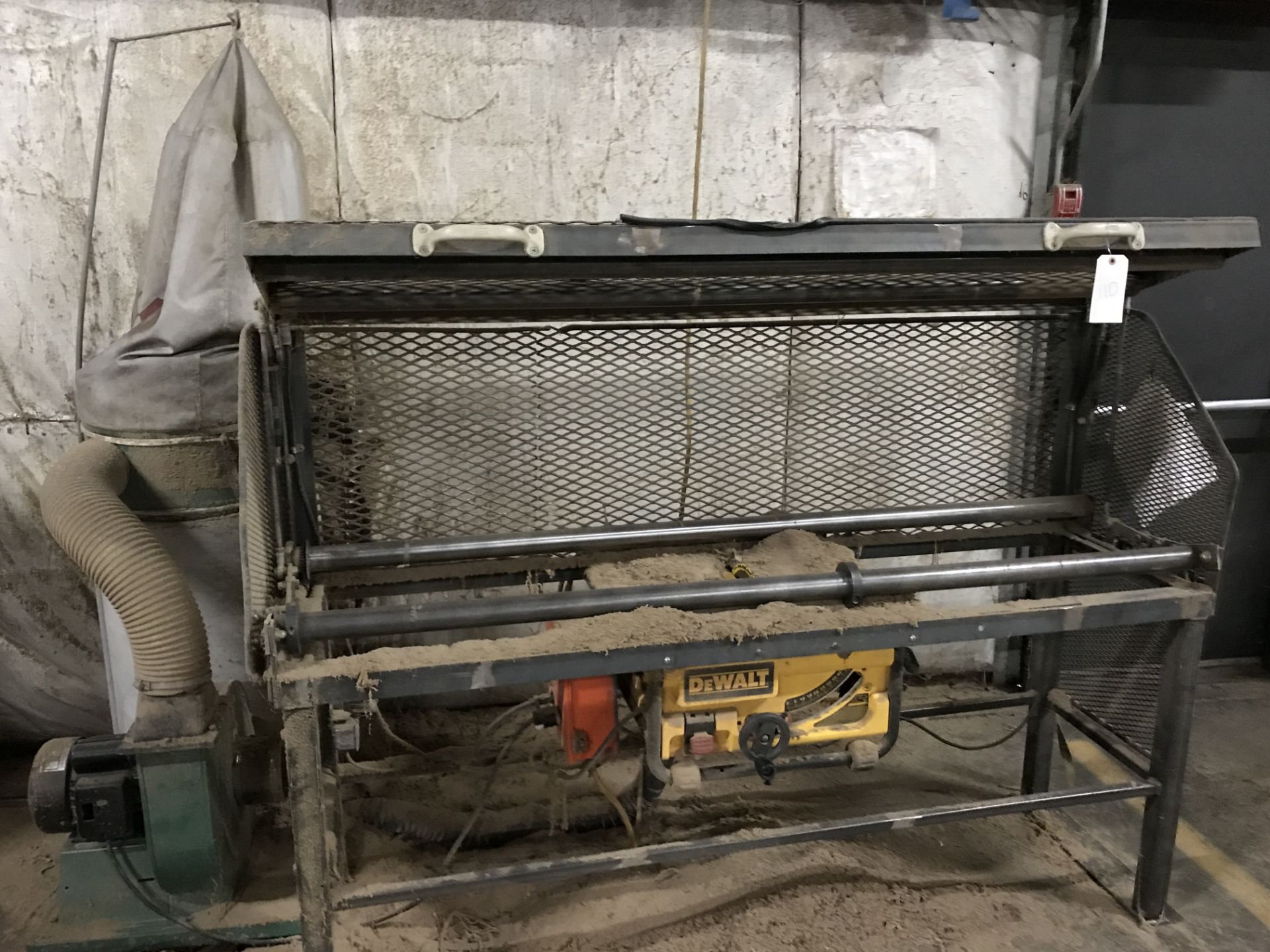 Dewalt Model DW745 saw with dust collector