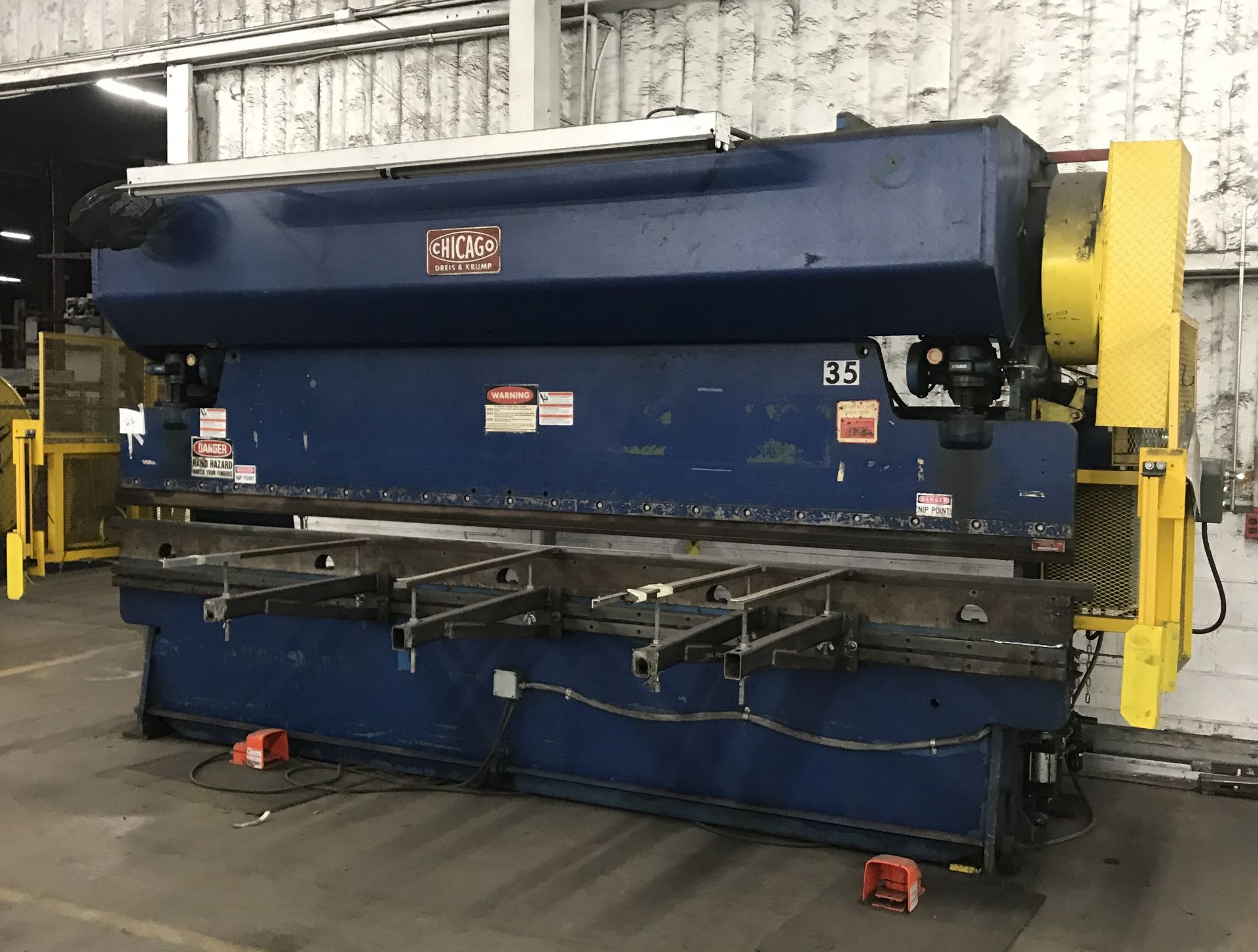 55 Ton x 14' Chicago Dries & Krump Mechanical Press Brake - Image 2 of 9