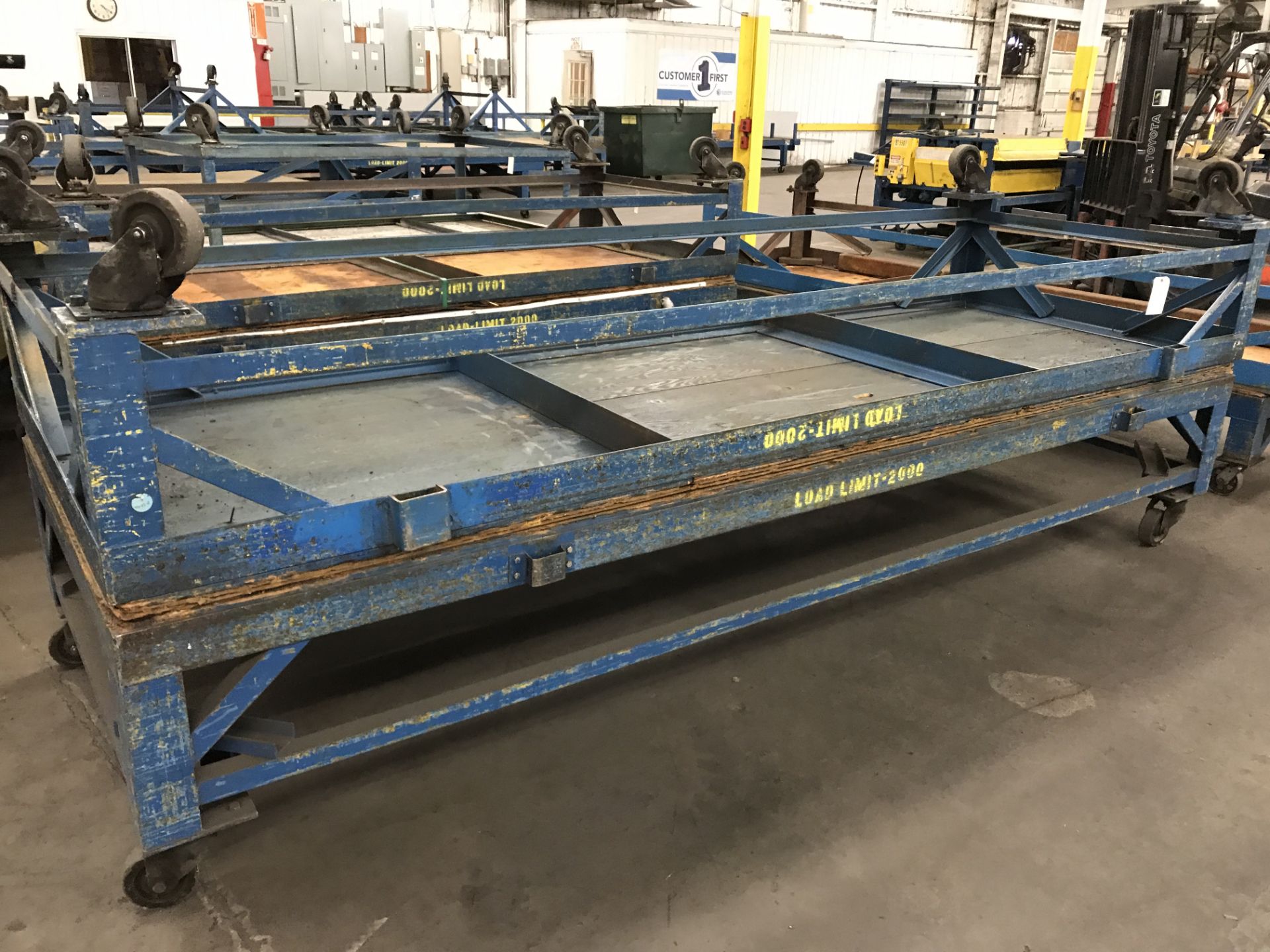 Rolling Tables, 12'x4', 2,000 lbs Capacity Ea.