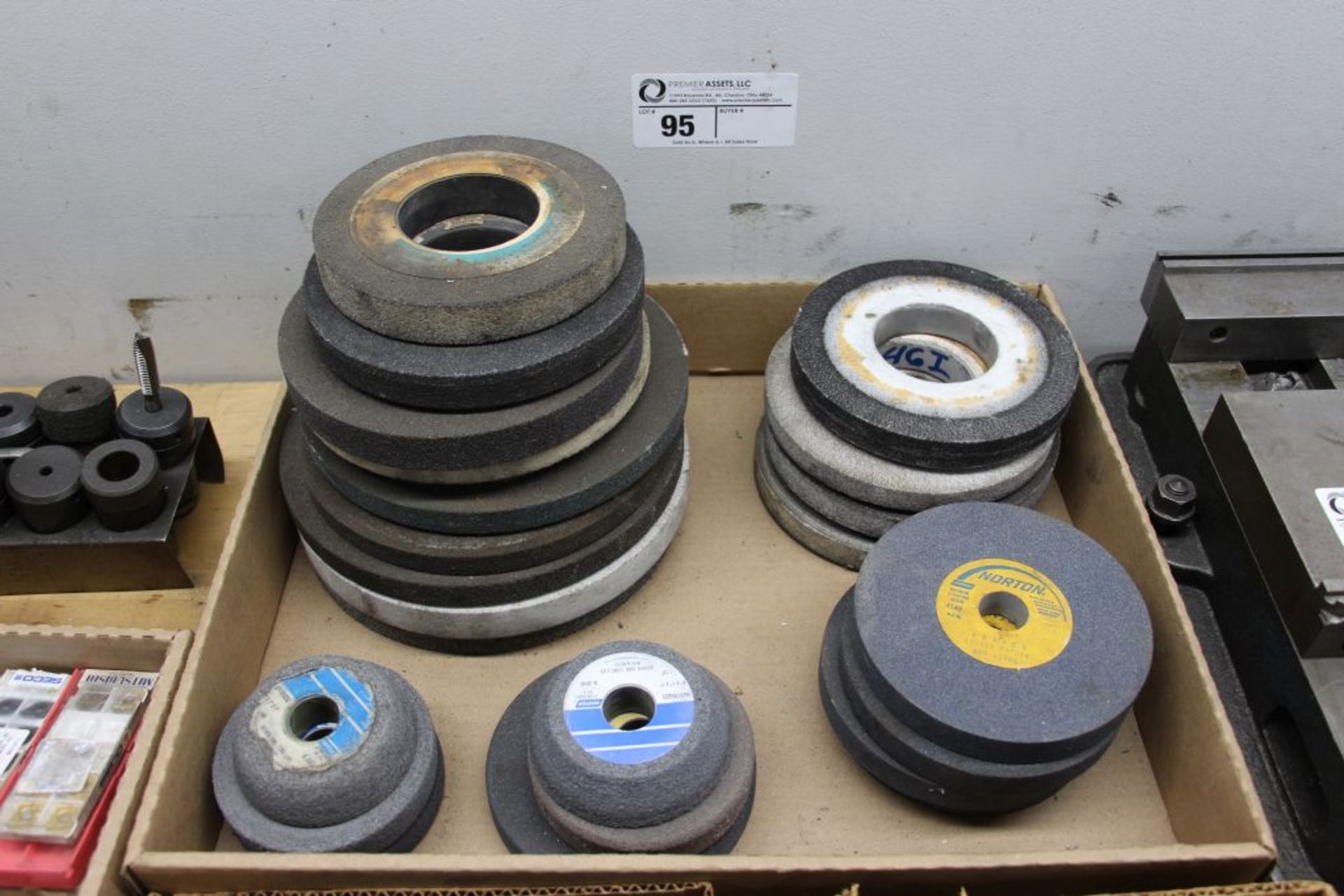 Assortment of grinding wheels, various sizes
