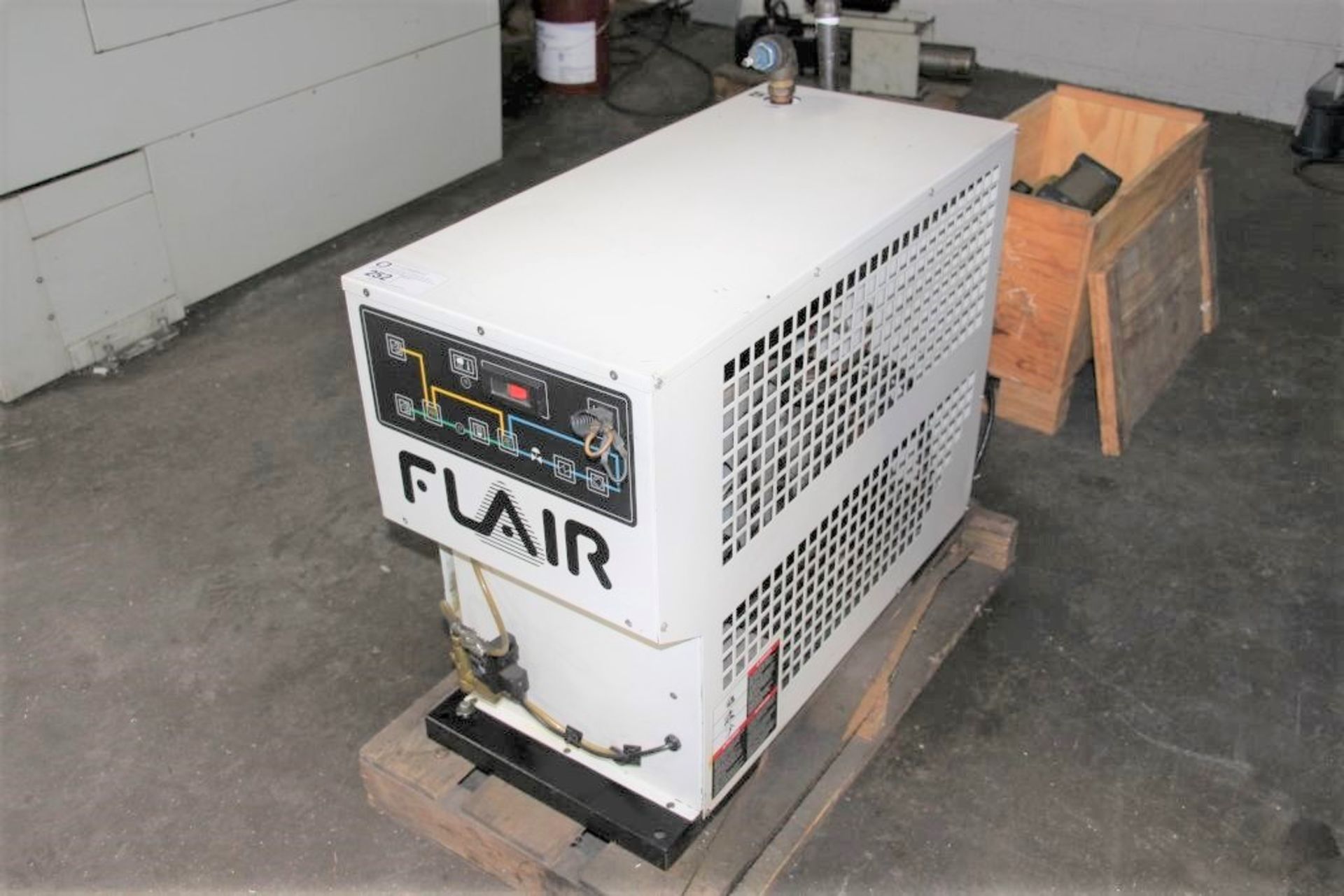 2001 Deltech refrigerated compressed air dryer, model - DXRF100, serial number - 01ADXRA4466