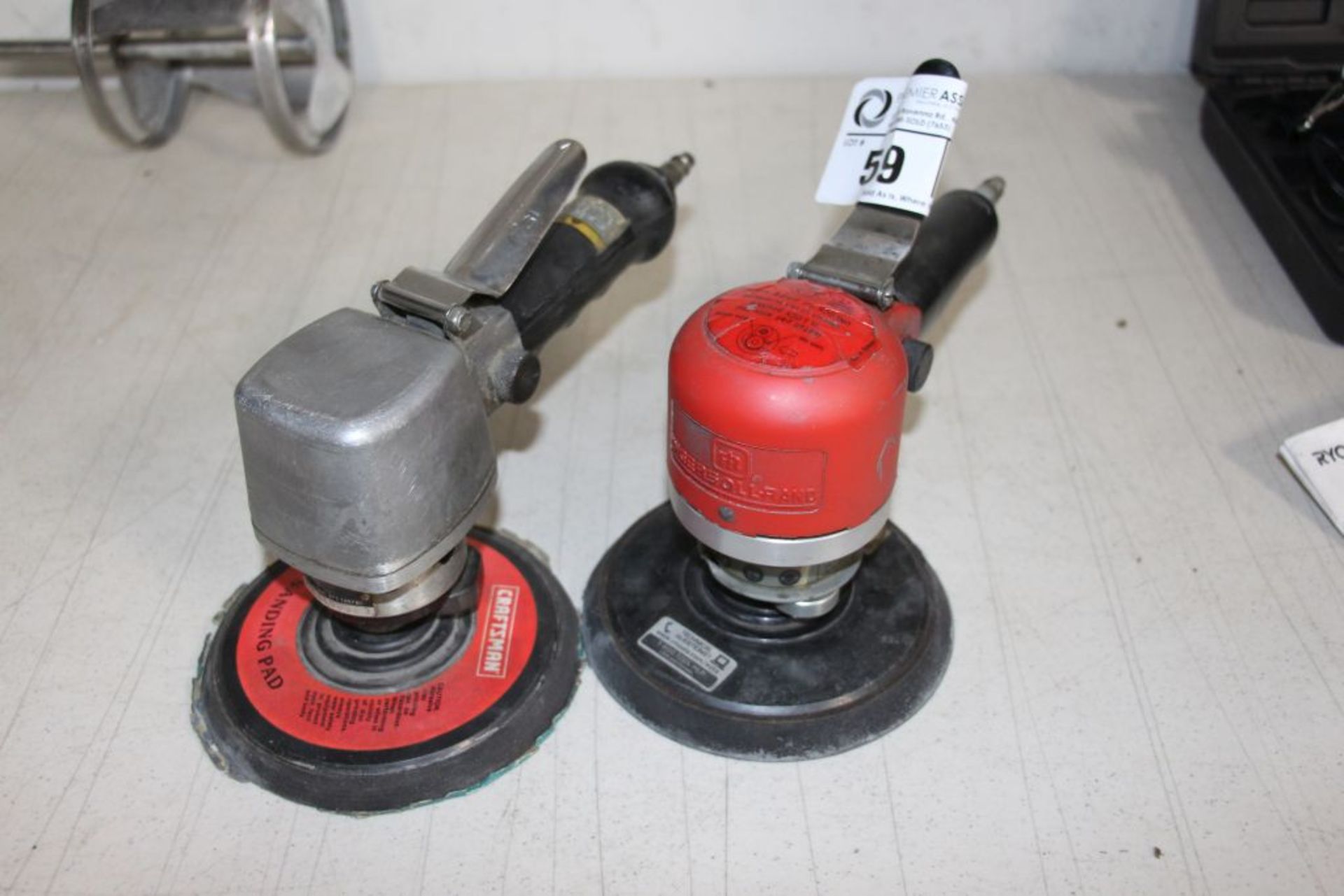 1 each Ingersoll Rand, model 311A, Craftsman model 875-189780, pneumatic Orbitol Sanders