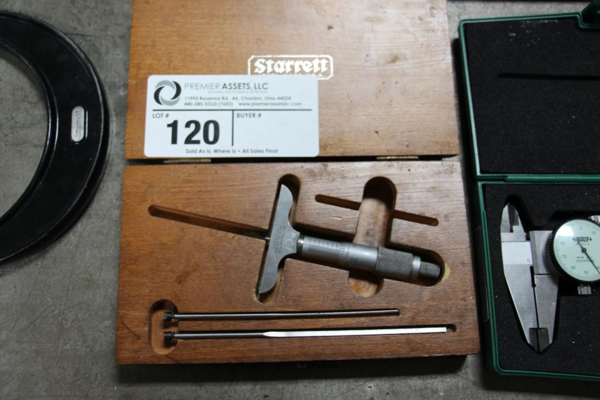 Starrett No. 449 micrometer depth gauge