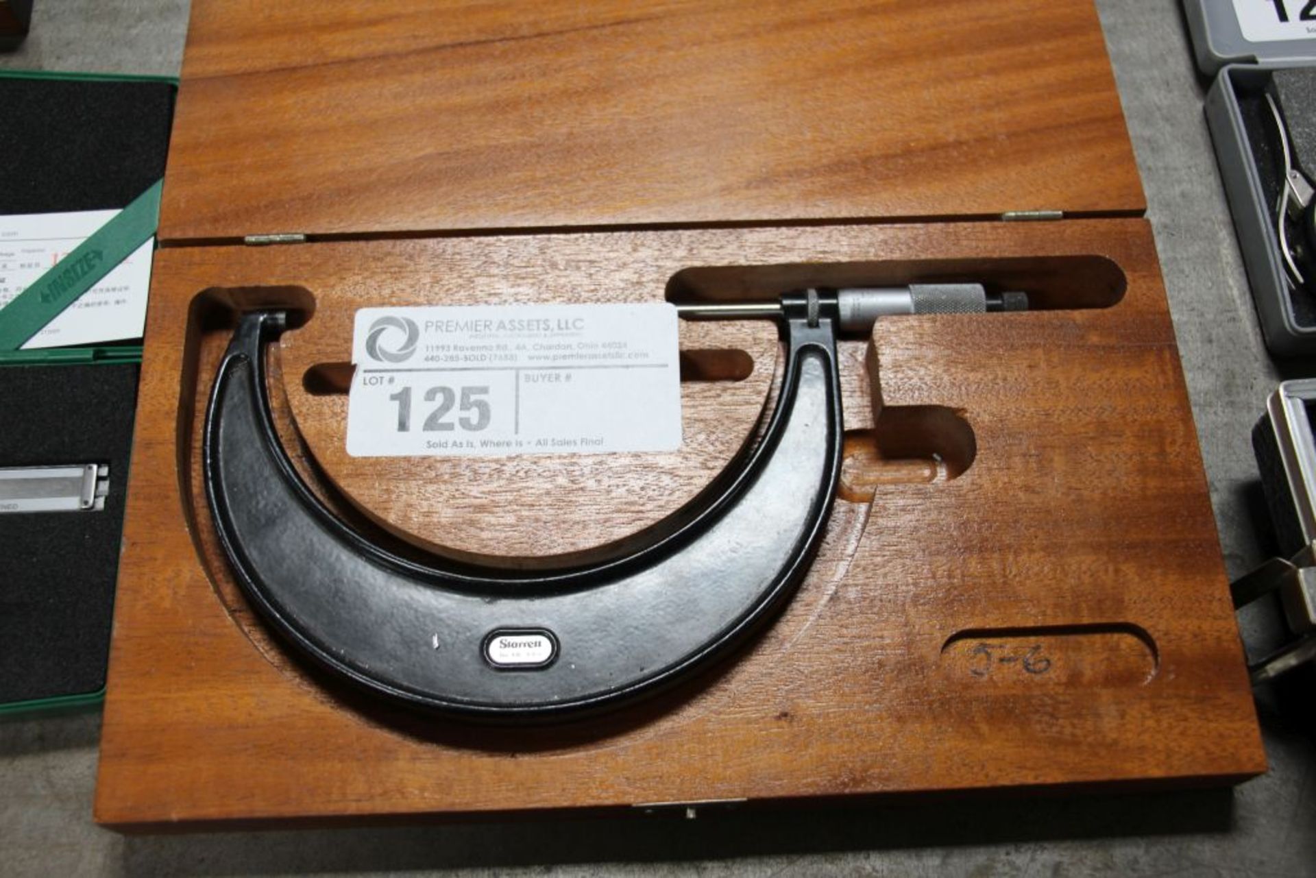 Starrett No. 446 outside micrometer, 5-6"