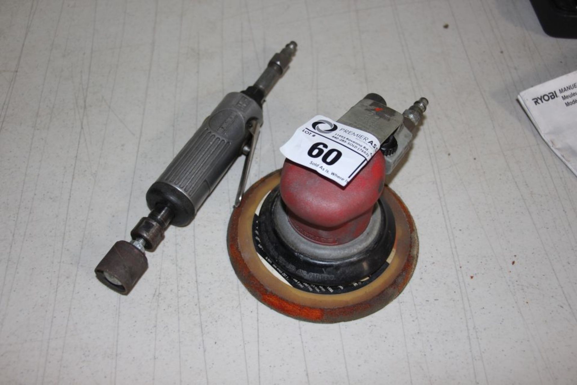 1 each Dynorbitol pneumatic palm sander, model 21035, D.Y.H. pneumatic Die Grinder