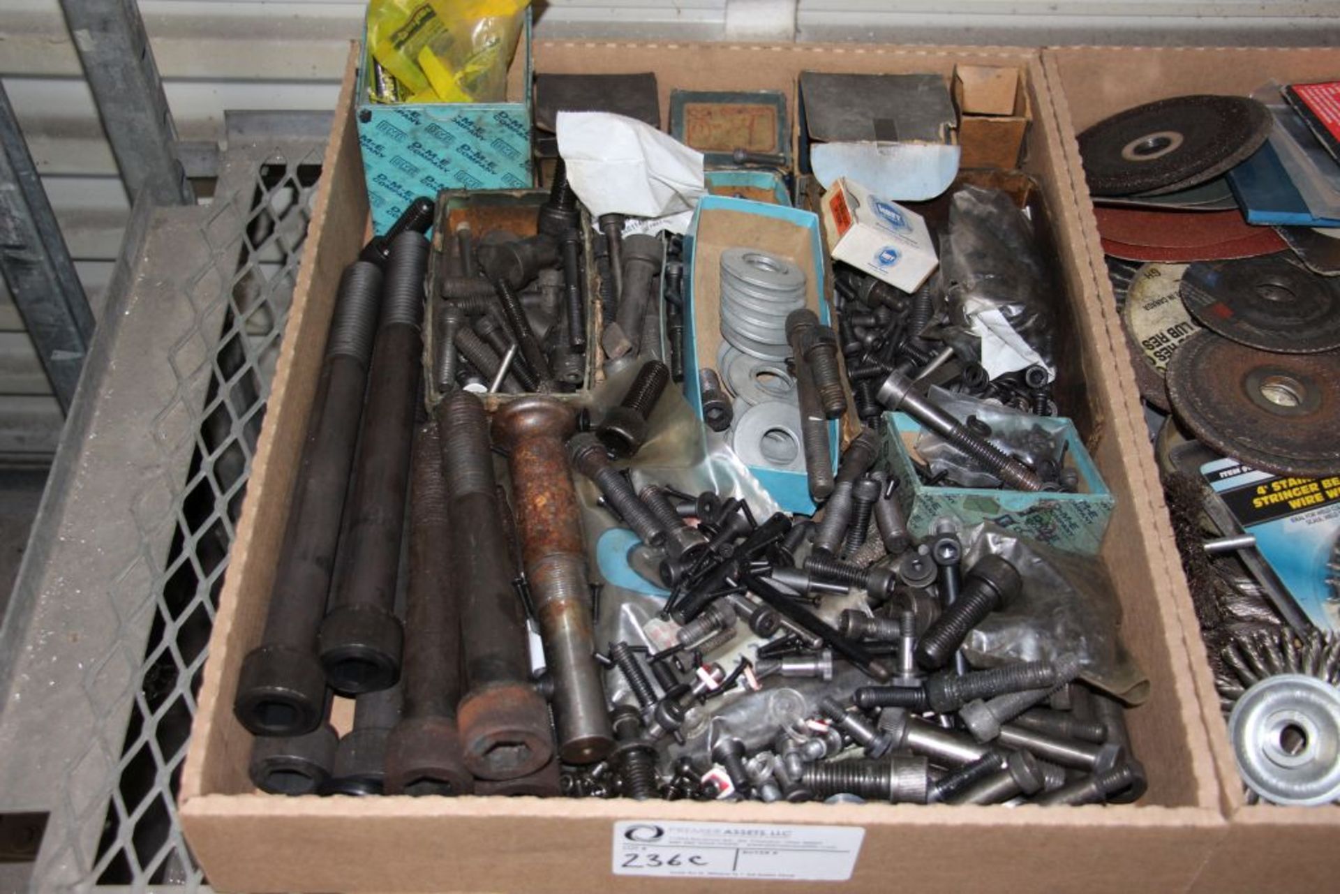 assortment of bolts, washers & misc.