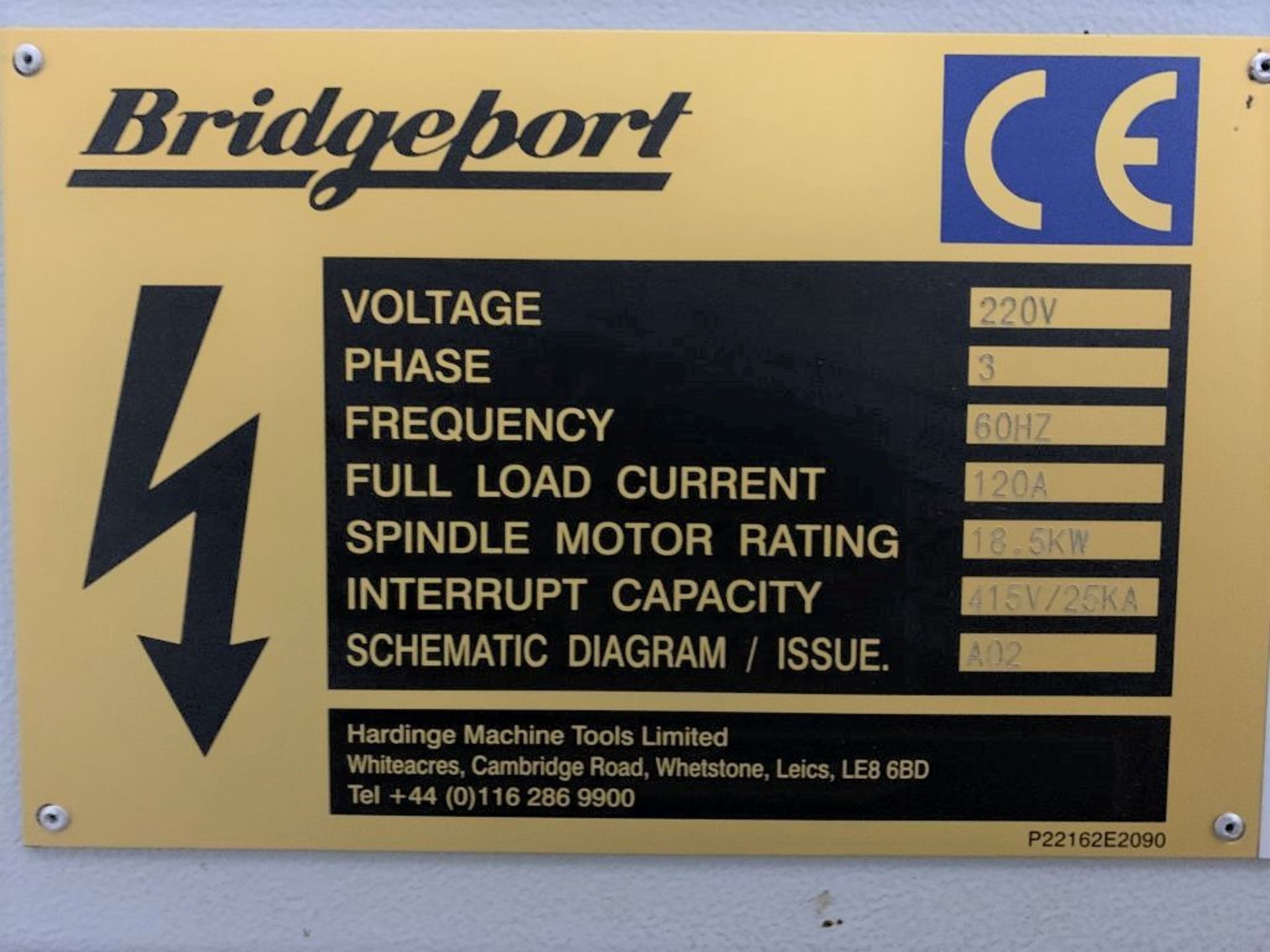 2005 Bridgeport 1000 XP3 vertical machining center, ATC - 30, Fanuc C Series 18i-MB controller, - Image 15 of 16