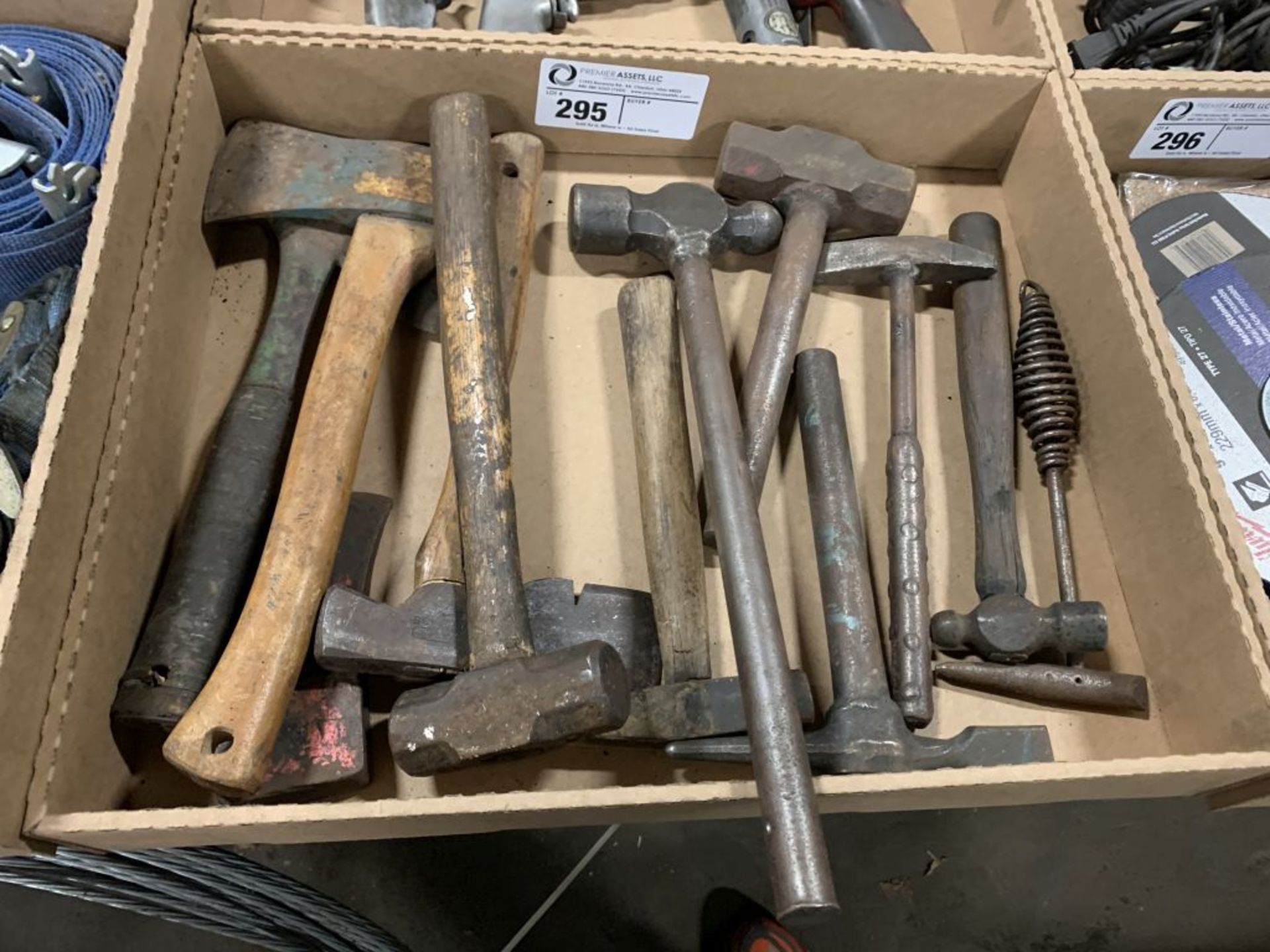 assortment of hammers