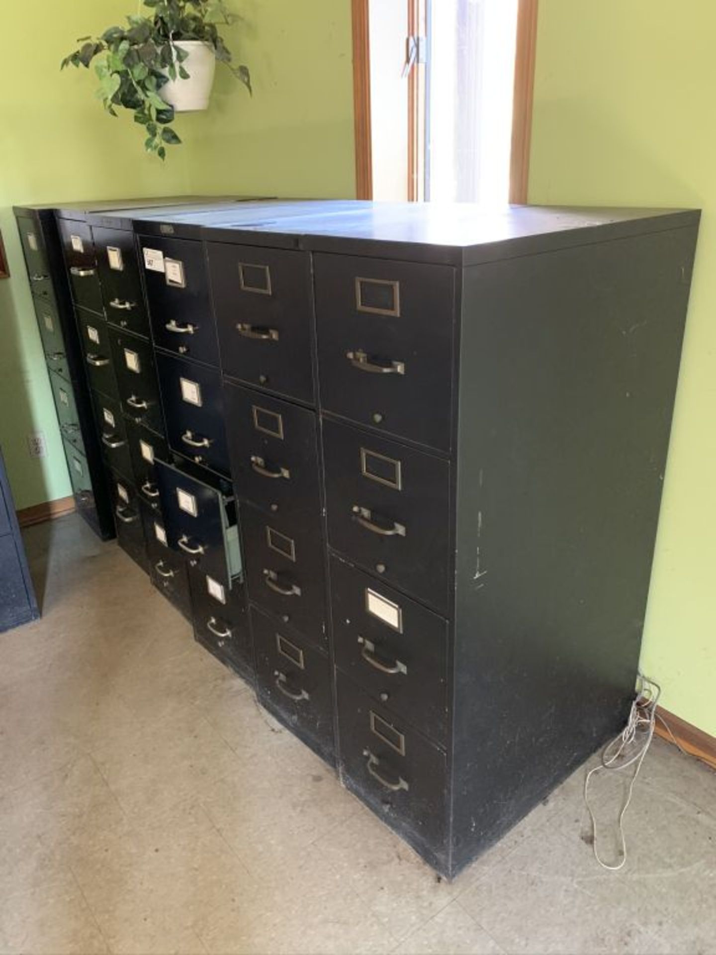 (6) 4 Drawer File Cabinets