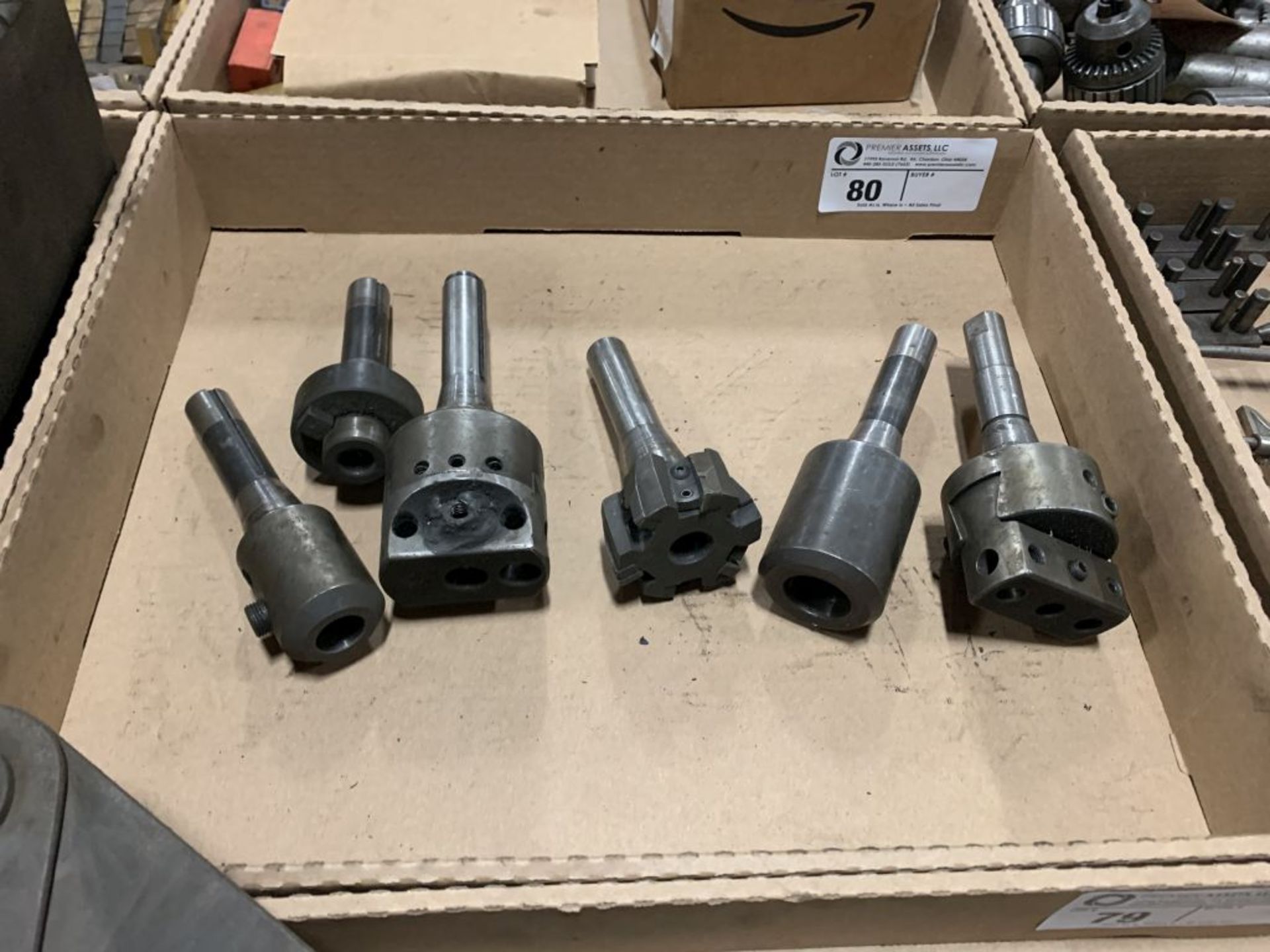 assortment or R8 tool holders