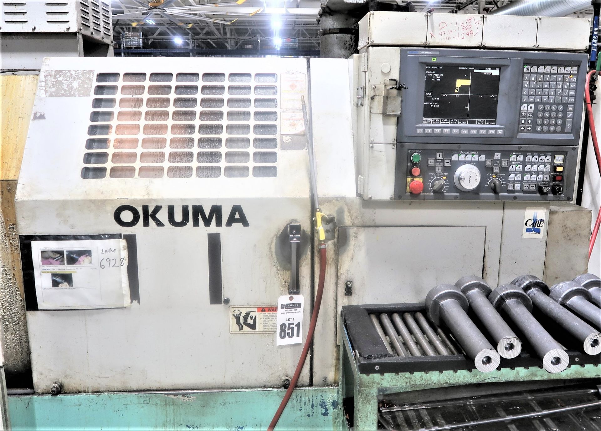 Okuma Cadet L1420 2-Axis CNC Turning Center Lathe, S/N 0274