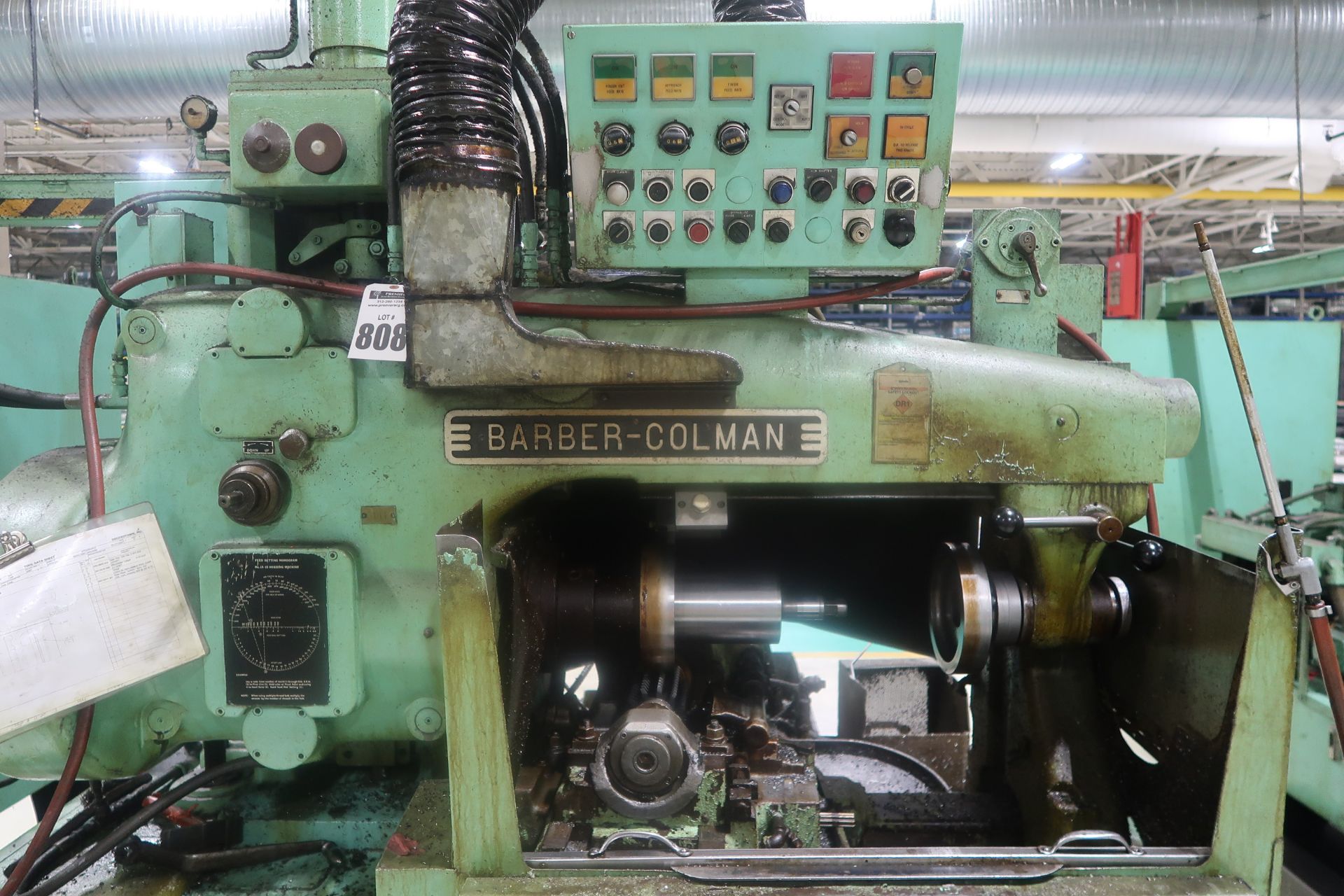 Barber Colman Model 14-15 Gear Hobber, 4-Thread Index Worm, S/N 1385