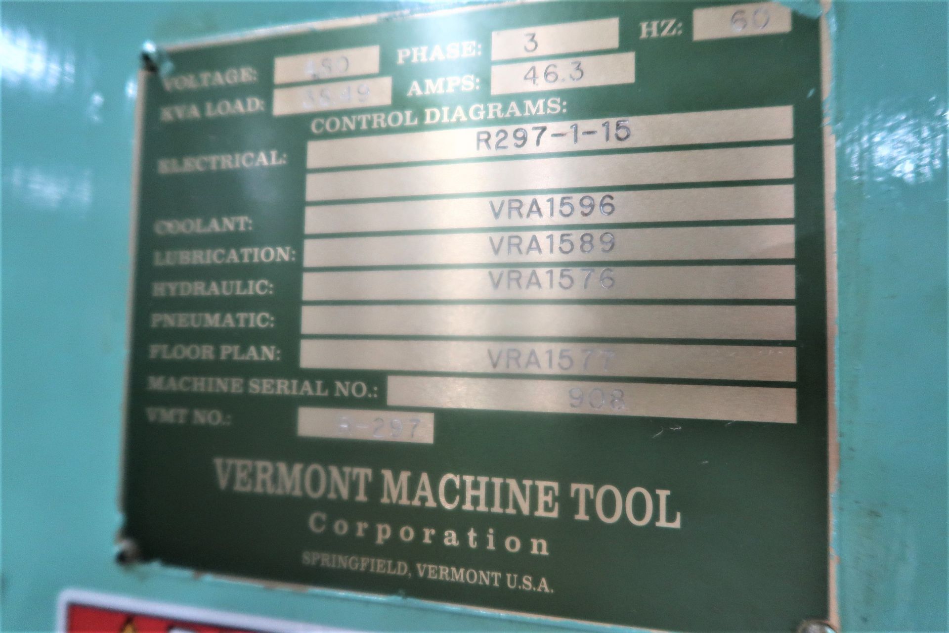 Barber Colman 14-15 5-Axis CNC Retrofit By Vermont Machine Tool, S/N 908 - Image 9 of 13