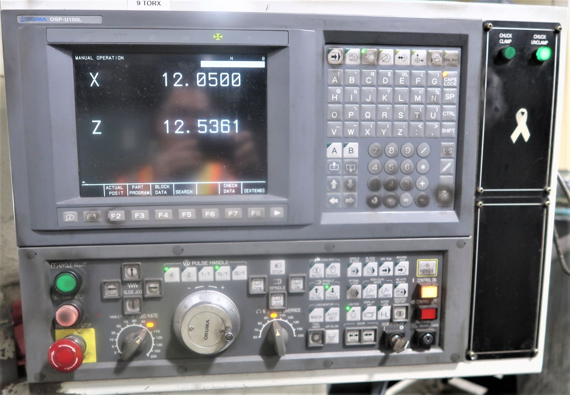 Okuma ES-L10 2-Axis CNC Turning Center Lathe, S/N PO142 - Image 3 of 9