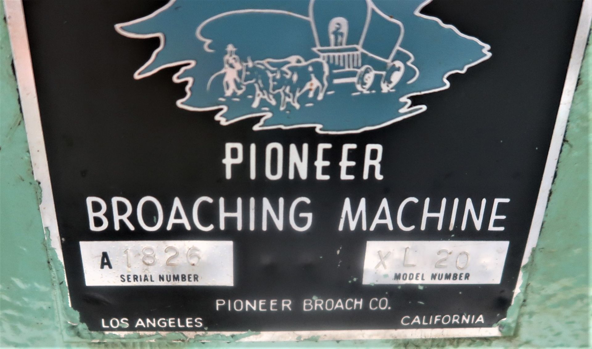 20 Ton Pioneer Horizontal Broach Model XL-20, Stroke with Retriever, S/N A1826 - Image 5 of 5