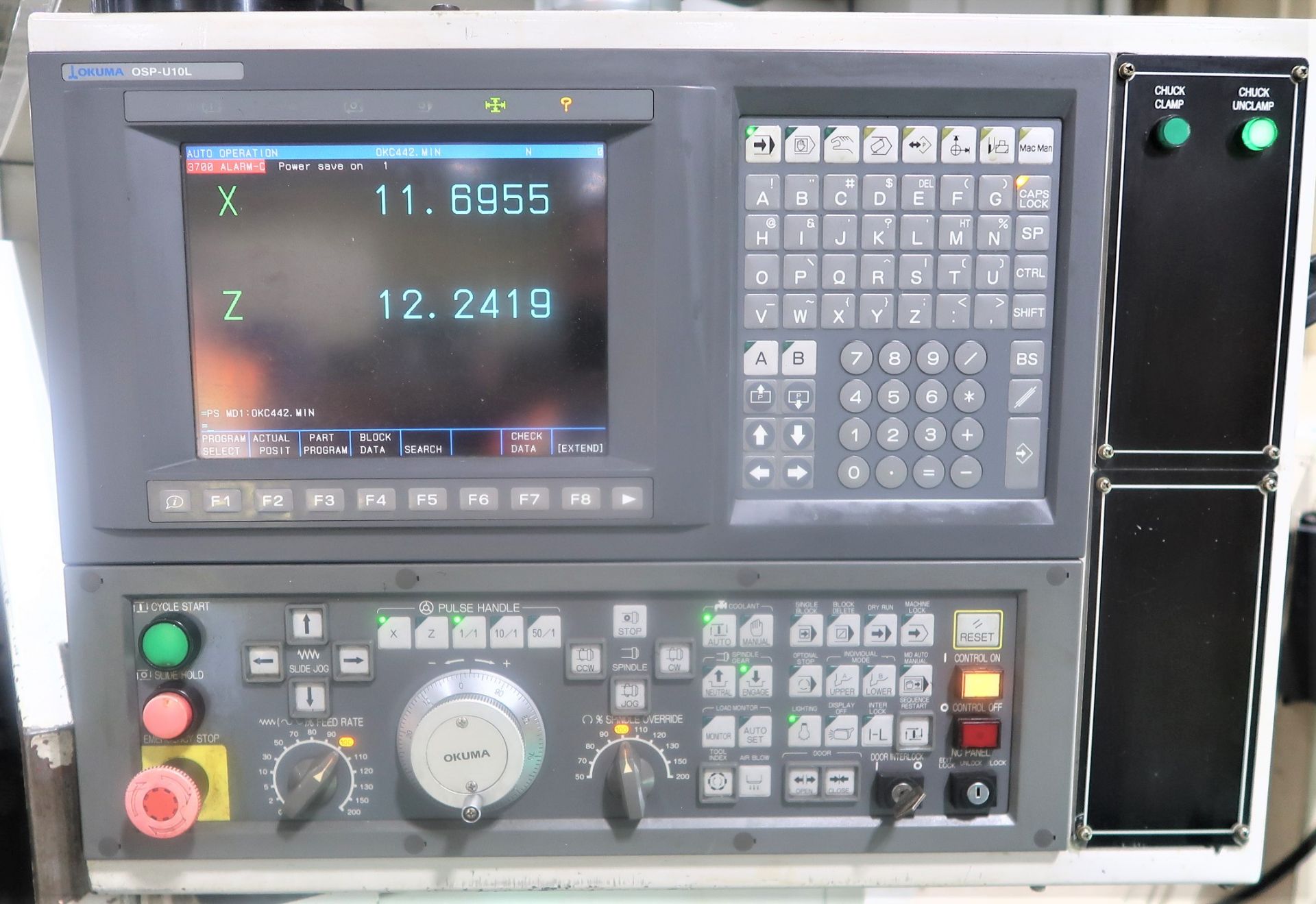 Okuma ES-L10 2-Axis CNC Turning Center Lathe, S/N PO254 - Image 3 of 7