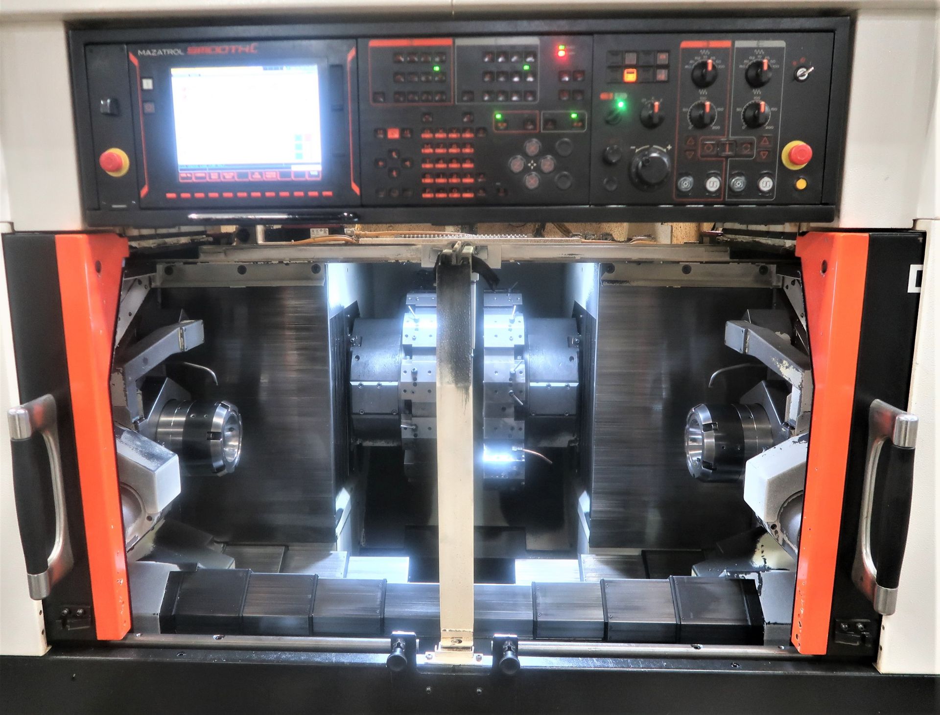 Mazak Dual turn 200 Twin Spindle CNC Turning Center Lathe, S/N 285120, New 2018 - Image 3 of 17