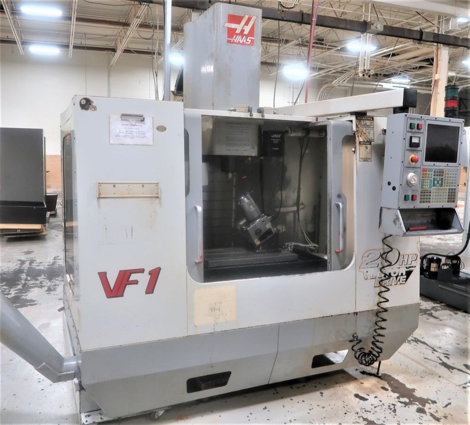 Haas VF-1 4-Axis CNC Vertical Machining Center, S/N 22957