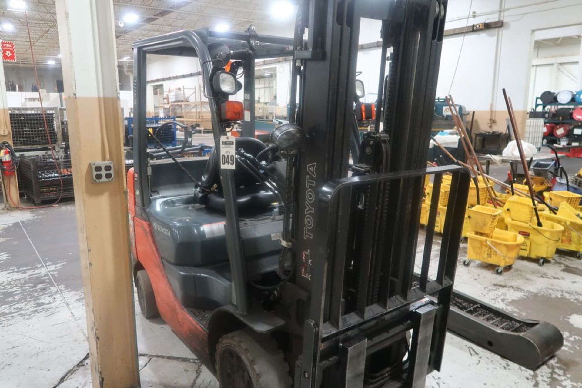 4,500 LB Toyoda LP Gas Forklift Model 8FGCU2S, S/N 78350